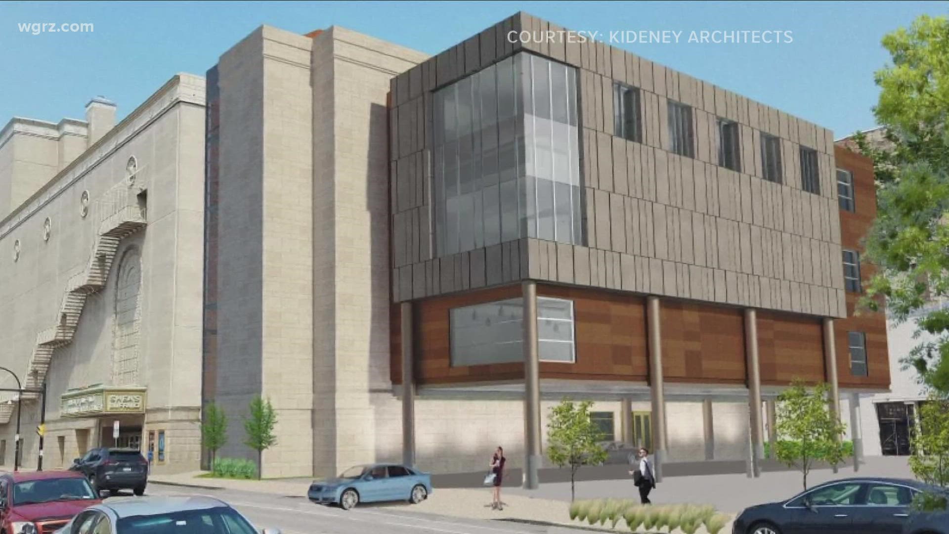 Shea's is looking to make a five story addition. The theater president and a team of architects presented their preliminary plans to the Buffalo preservation board.