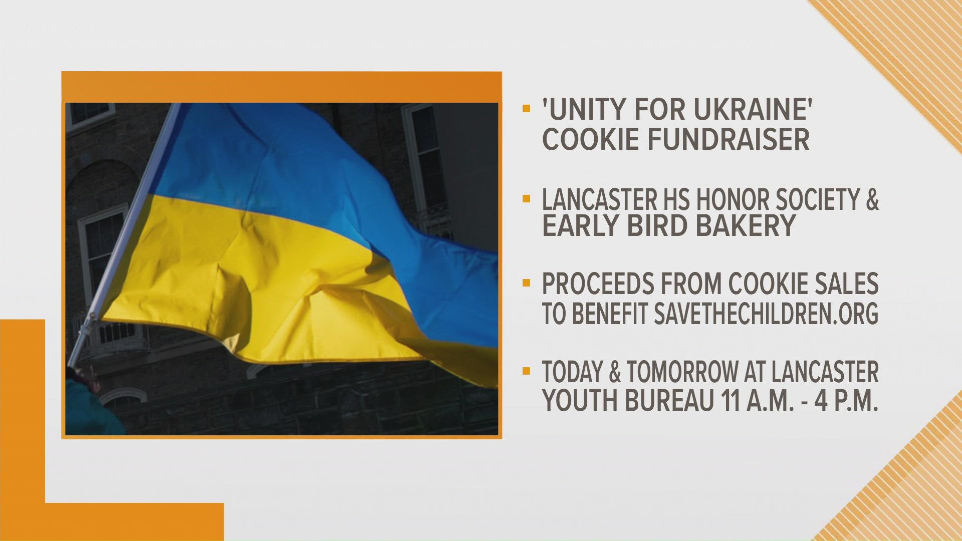 This weekend there is a "Unity for Ukraine" cookie drive happening at the Lancaster Youth Bureau.