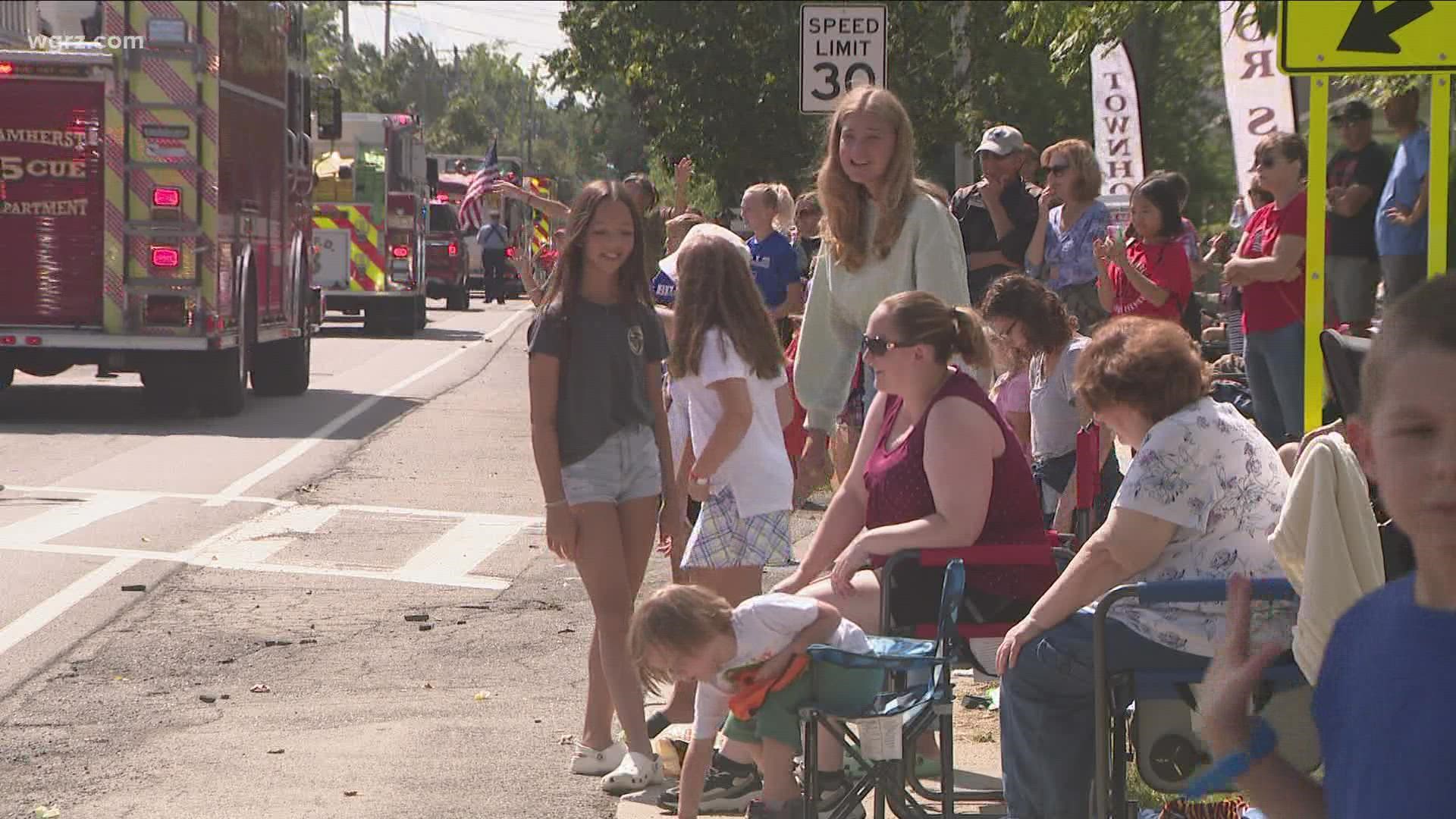 We stopped by a par one at noon in Clarence.
The parade capped off the town's annual fair that opened up Friday evening.