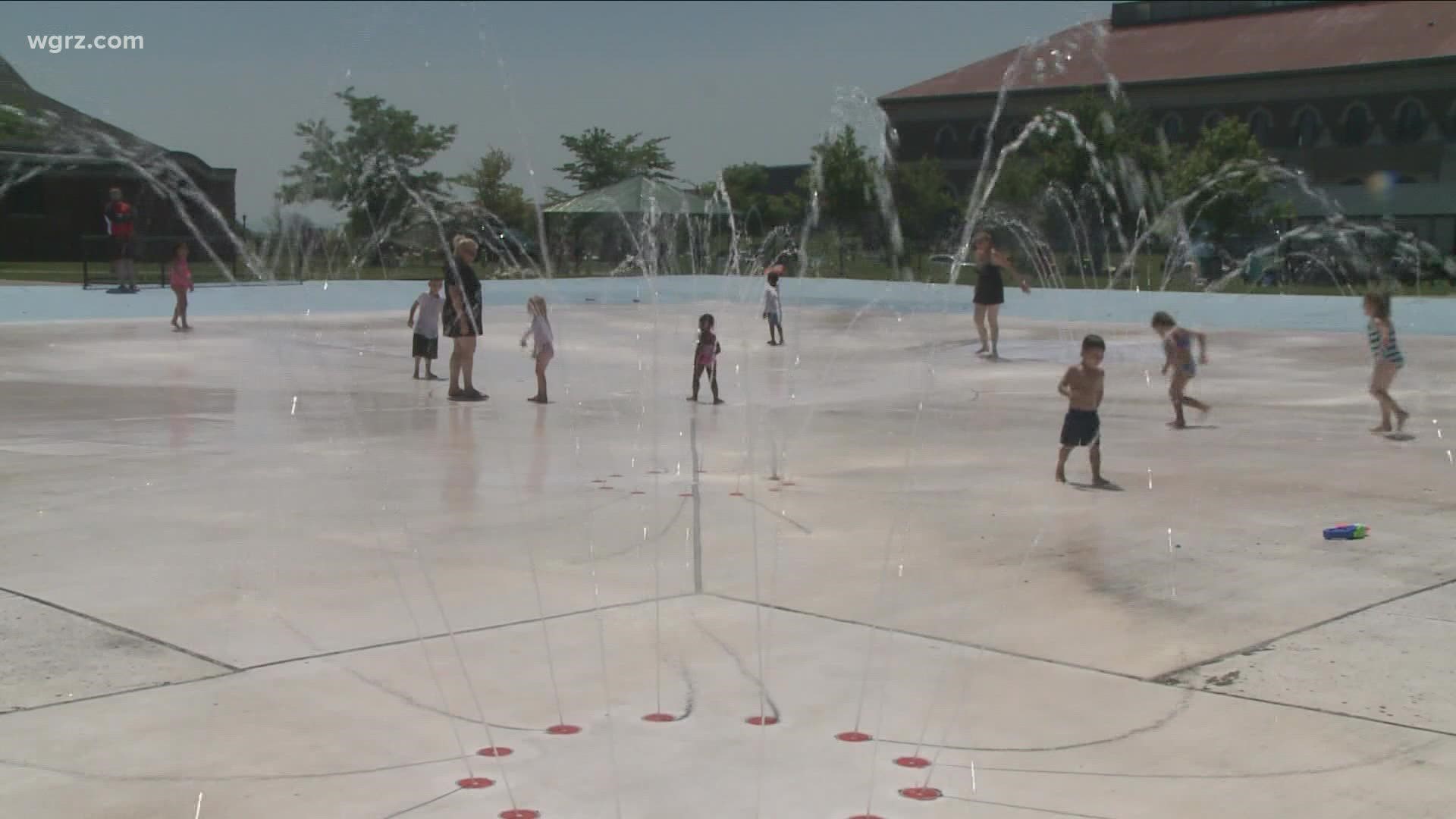 Buffalo Mayor Byron Brown has extended the hours for Splash Pads. They will be open for an extra hour tonight and closing at 8 p-m instead of 7