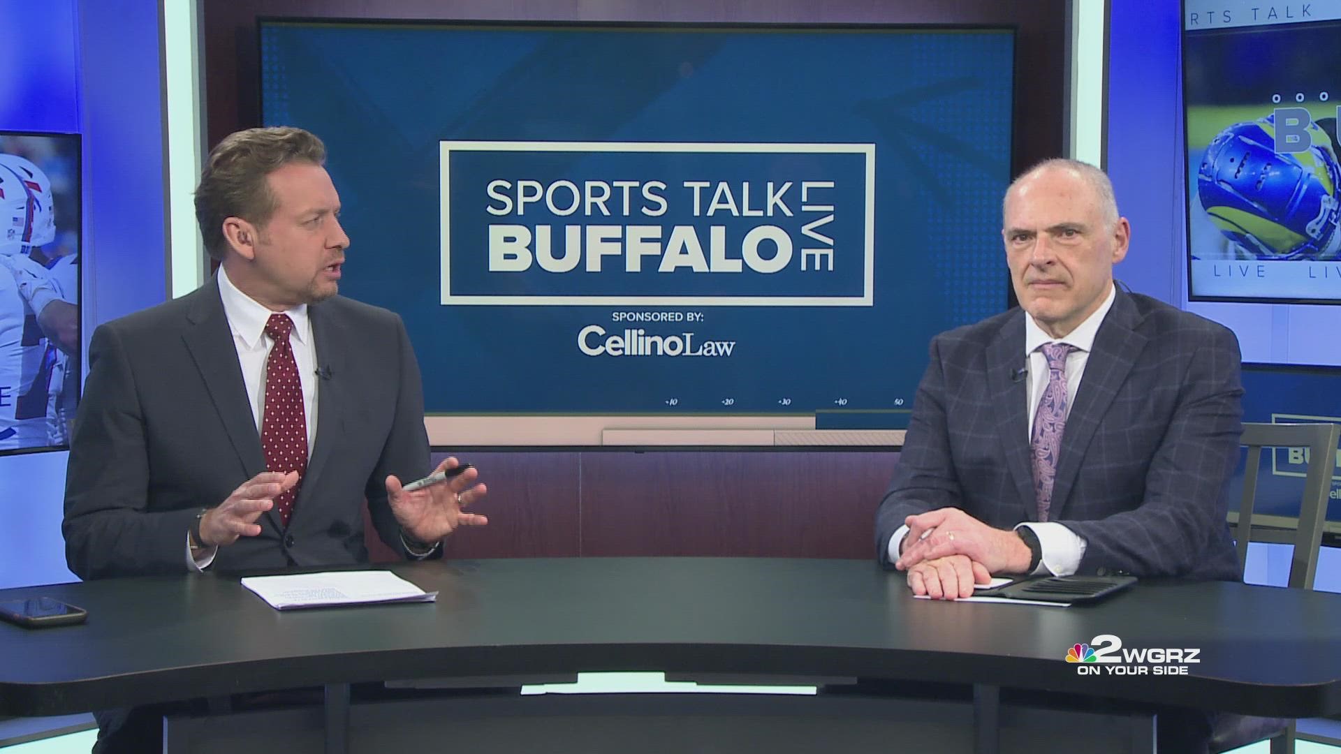 Channel 2 Sports Director Adam Benigni and WGRZ Bills/NFL Insider Vic Carucci look ahead to Sunday's Bills-Bengals AFC Divisional playoff game in Orchard Park.