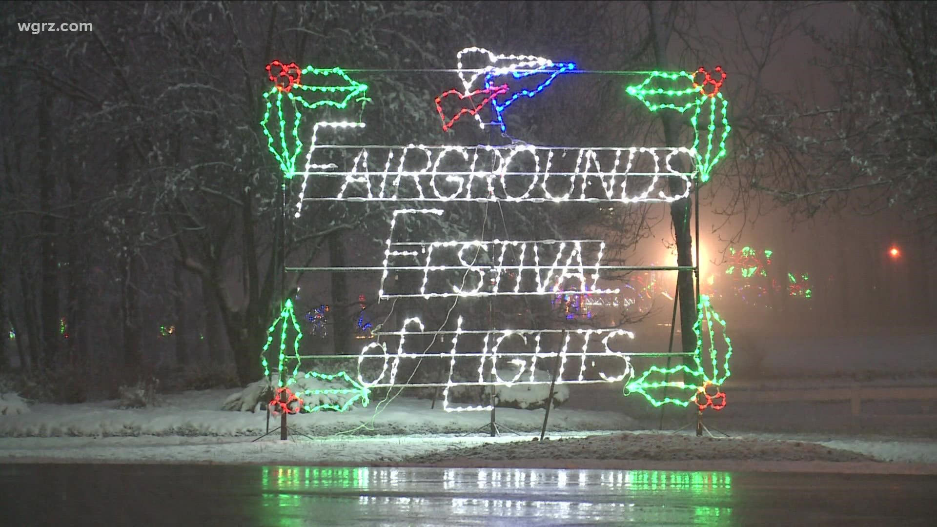 The Hamburg Fairgrounds is getting ready to put on the annual festival of lights drive thru.