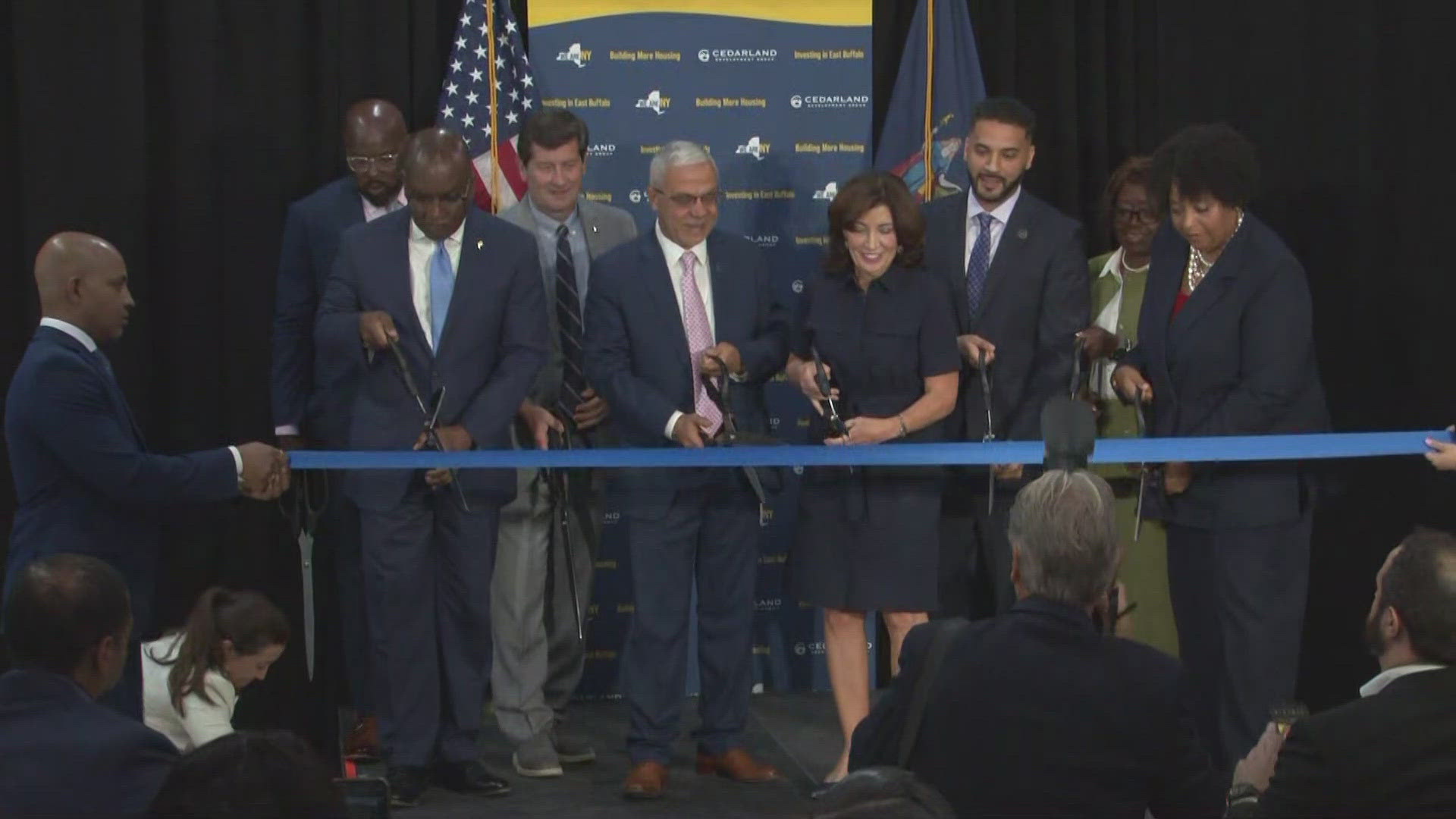 Governor Kathy Hochul was in Buffalo to announce new affordable housing to be built in East Buffalo