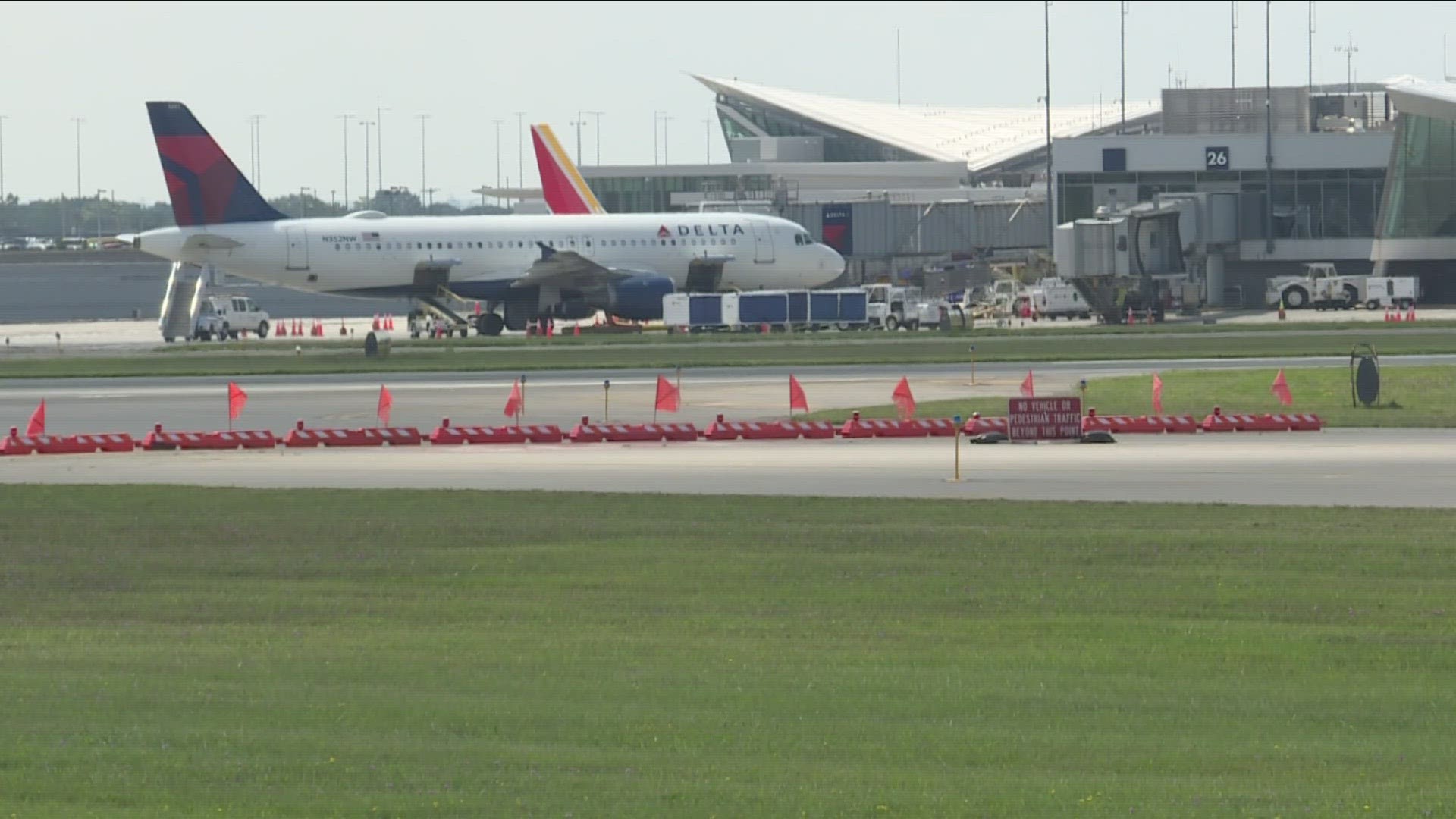 we're told the construction work on the 523 Main runway should be done for this year in the next two to three weeks....