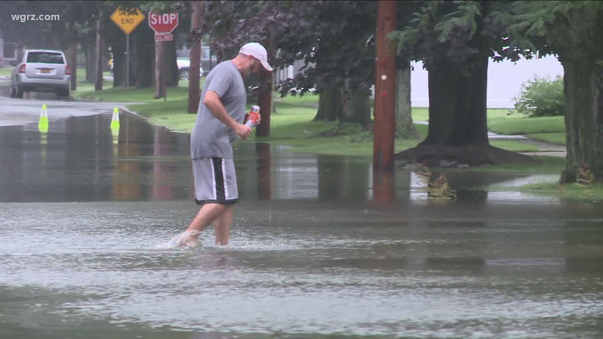 The Northtowns saw major roadways like Niagara Falls Boulevard and Sheridan Drive, even the 290 entrance was inundated with water earlier today.