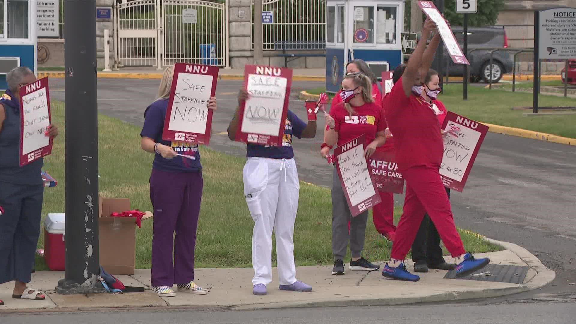Nurses Protest Working Conditions At VA Hospital