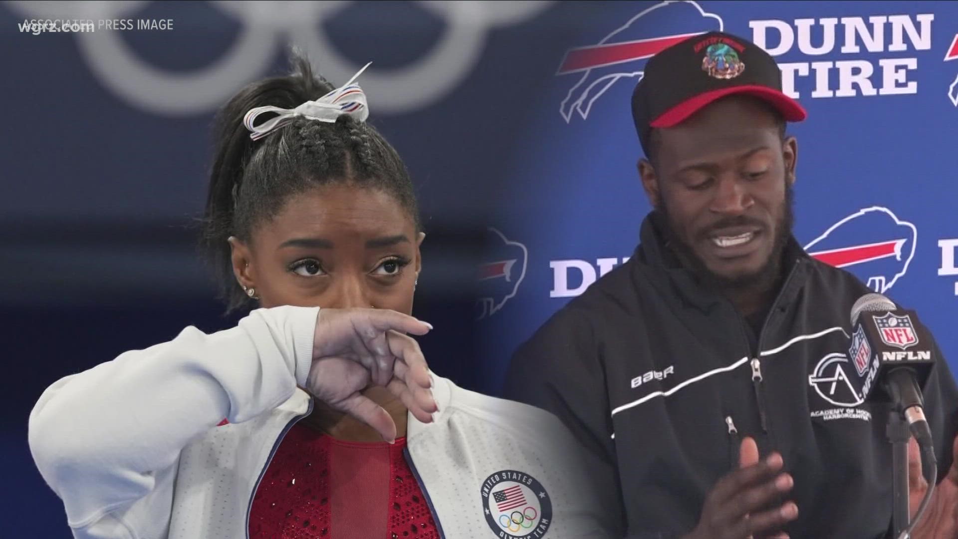 We're hearing from a lot of athletes... including here locally -- who are reflecting on Biles' decision... and the pressure that comes with the spotlight on sports.