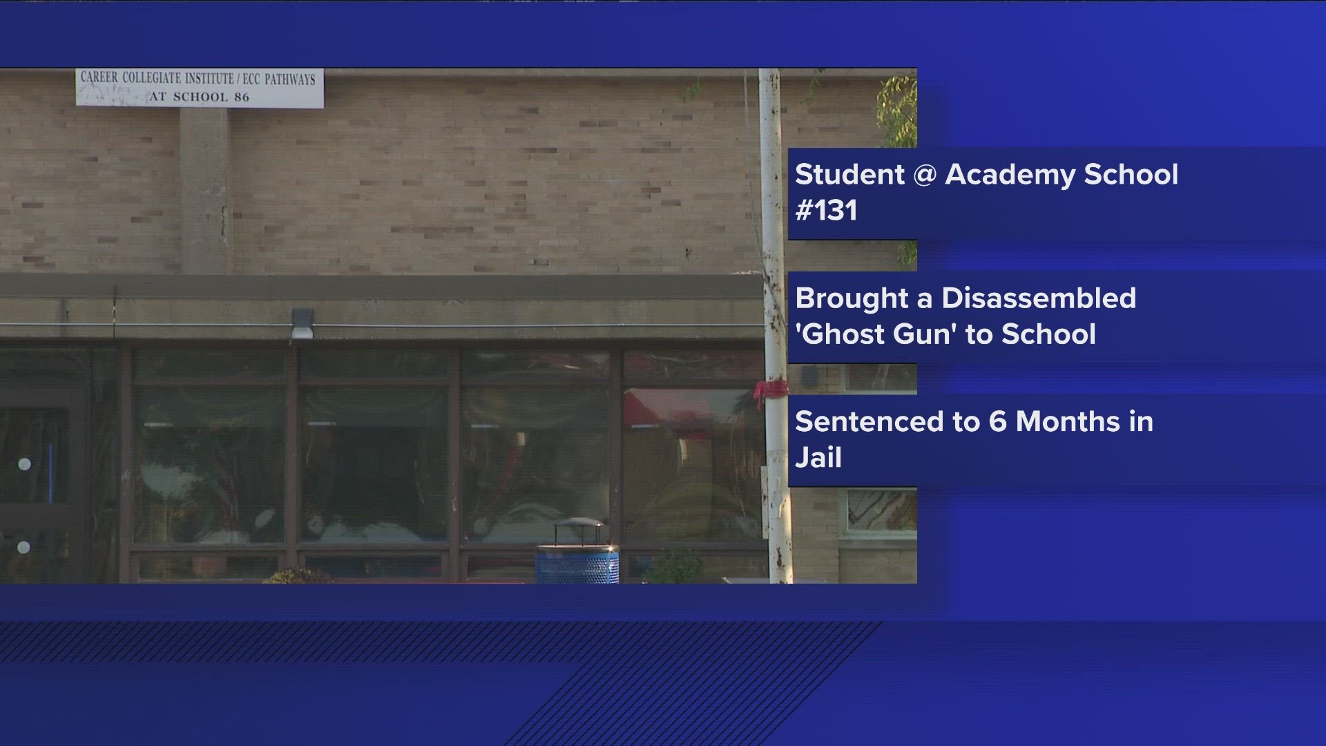 Teen sentenced for bringing a gun to school