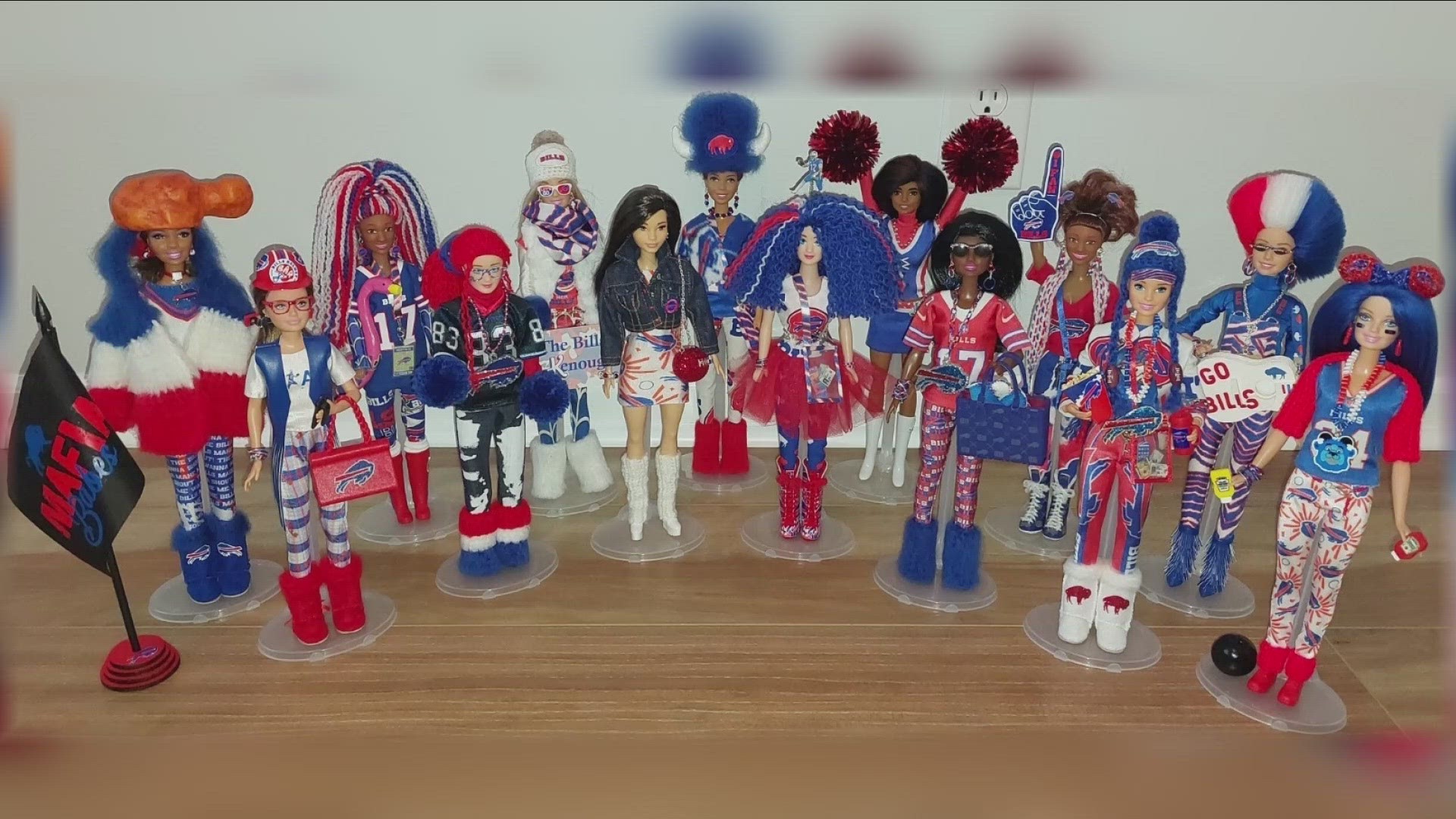 the water buffalo club 7-1-6 is making sure of that today, they are unveiling a bills-themed Barbie collection.