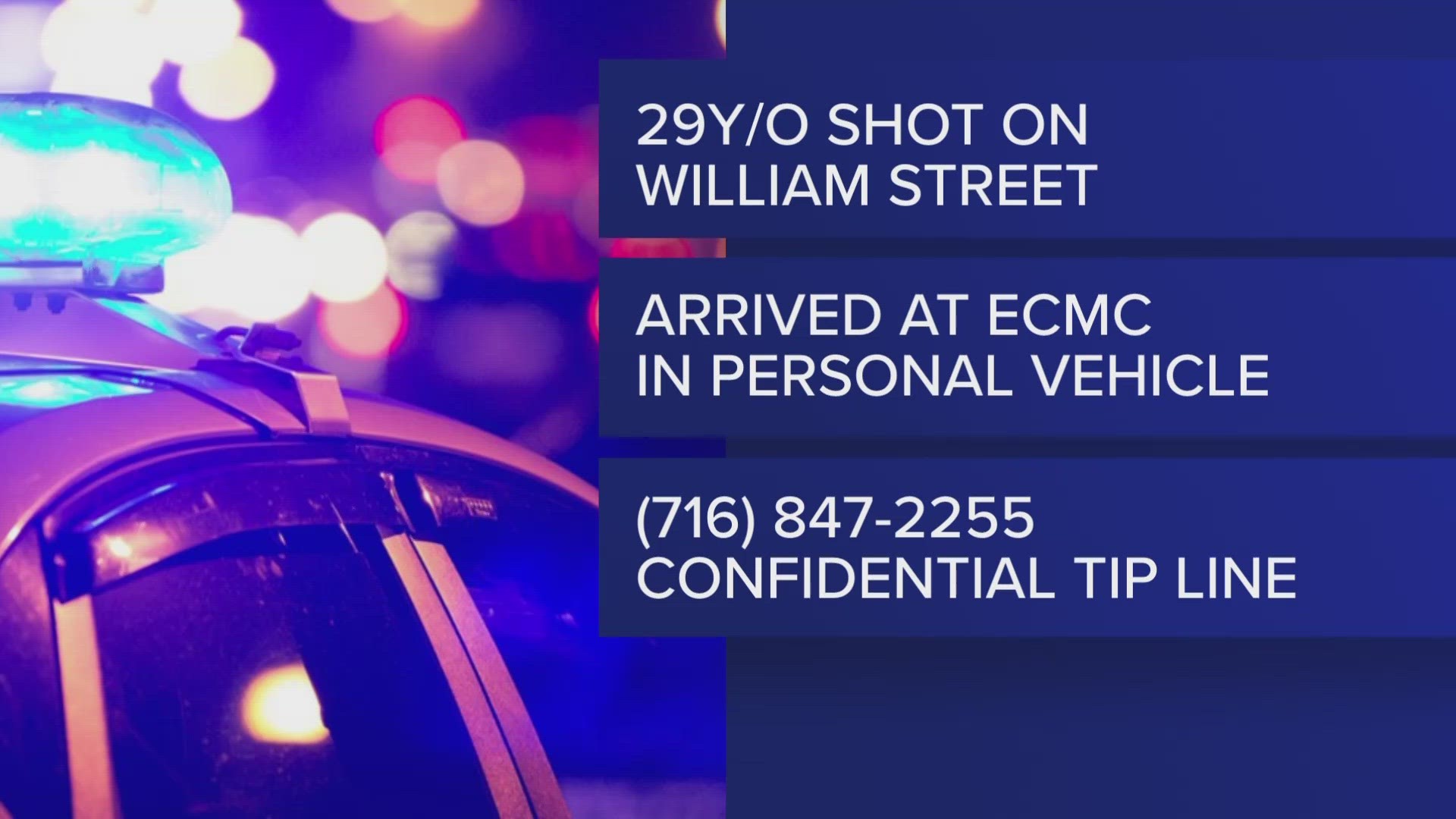 Detectives with the Buffalo Police Department said the shooting happened in the 1200 block of William Street.