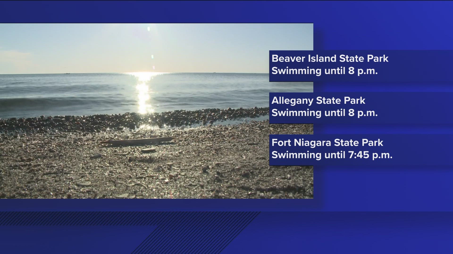 To help you cool off state parks will be offering extended hours for swimming.