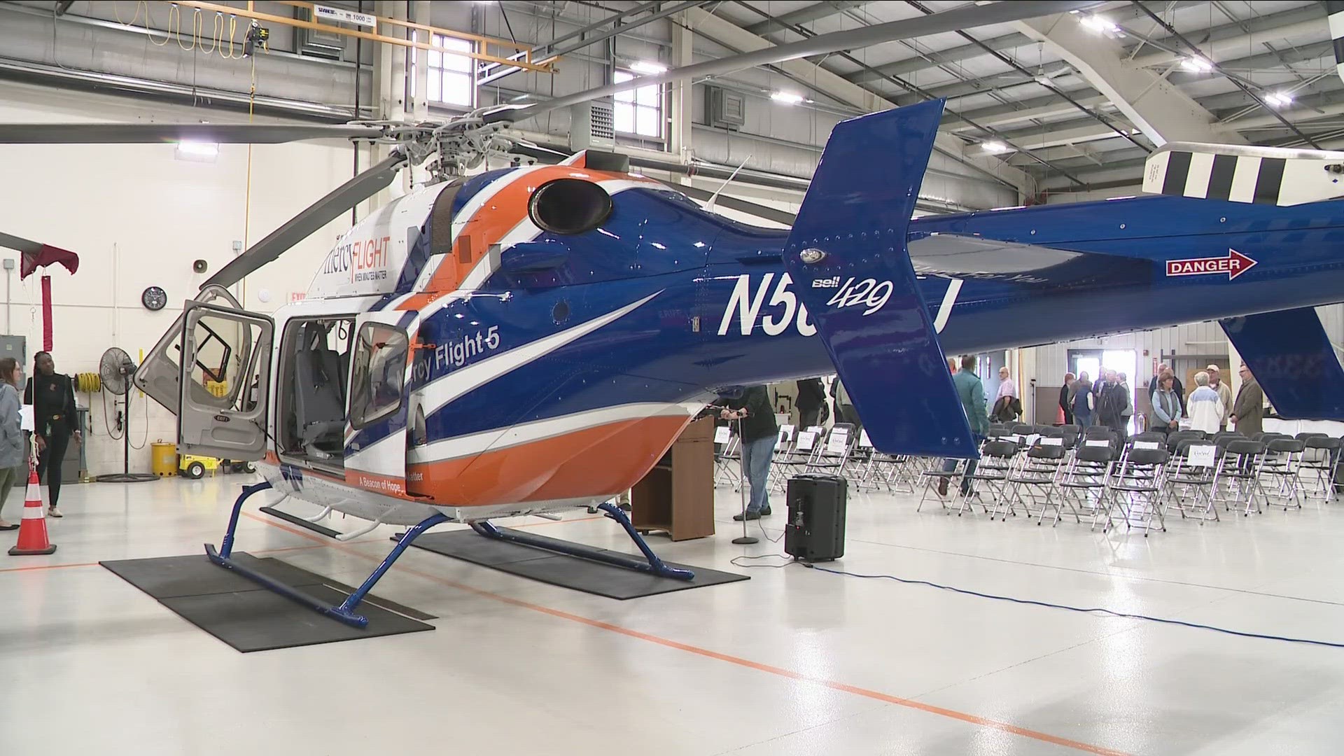 The new helicopter will commemorate the late Mercy Flight founder Douglas H. Baker