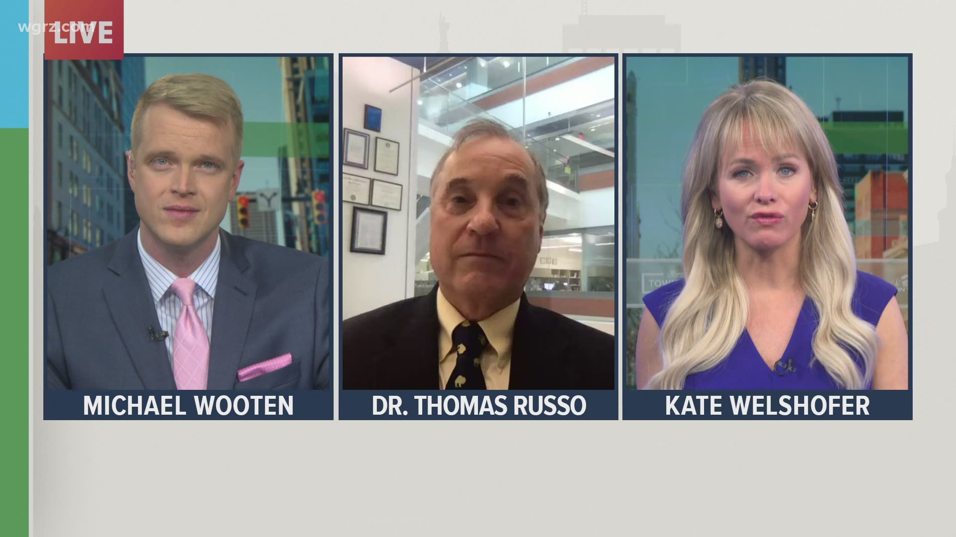 Dr. Thomas Russo, the chief of infectious diseases at the University at Buffalo's medical school, discusses the vaccine mandate to go to Bills or Sabres games.