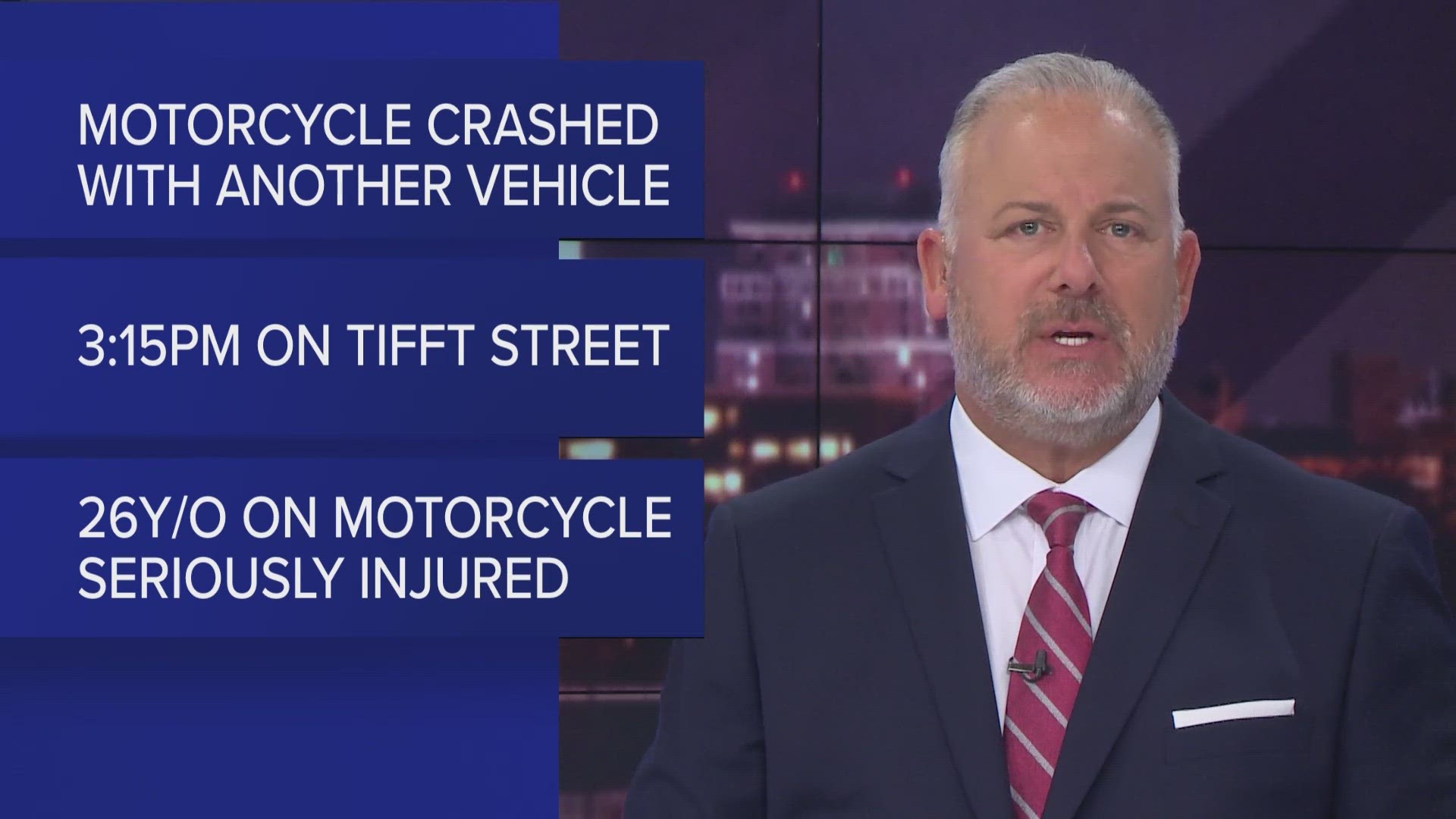 Buffalo Police investigating a crash between a motorcycle and vehicle