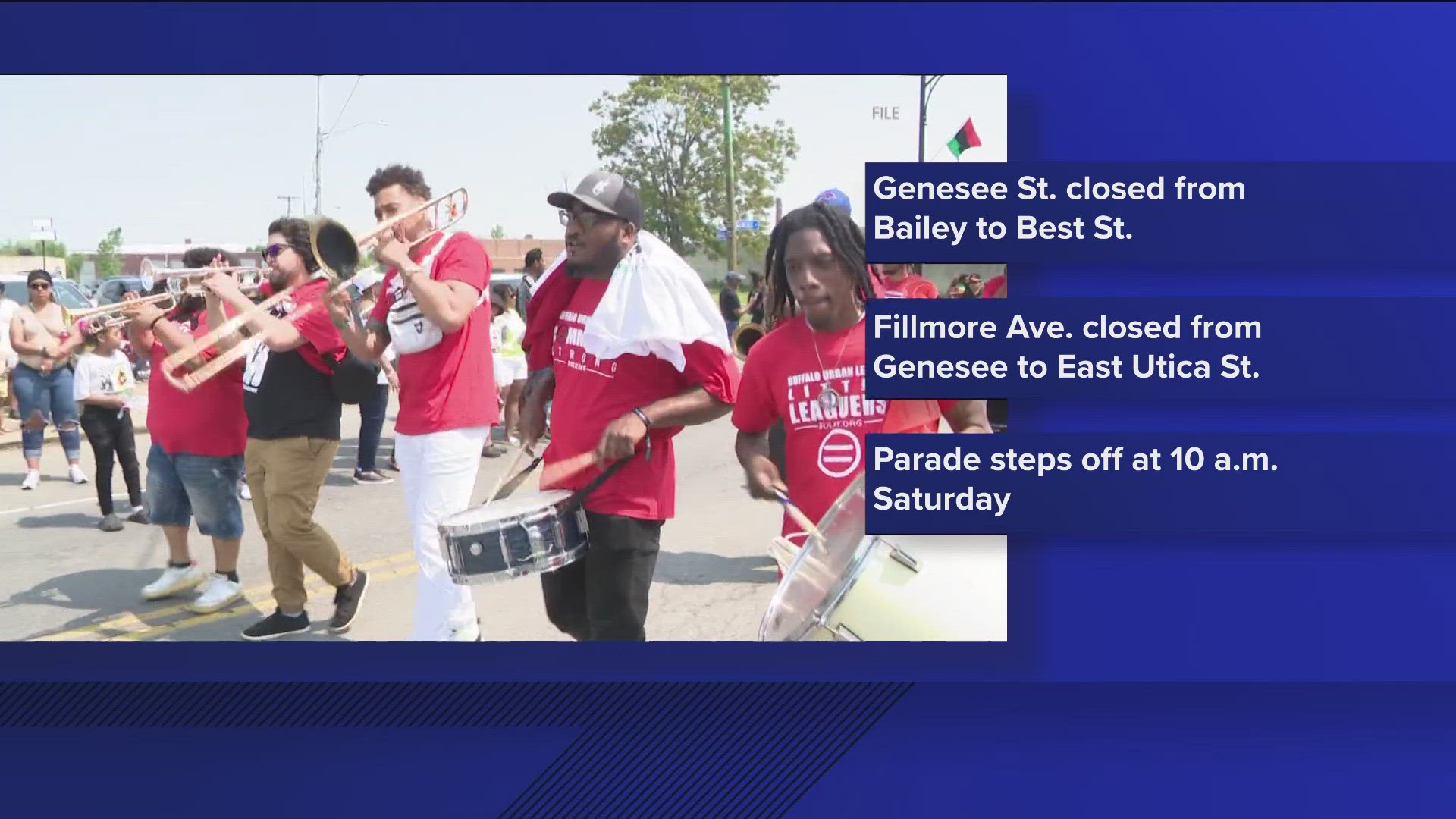 Juneteenth Festival and Parade street closures for Saturday