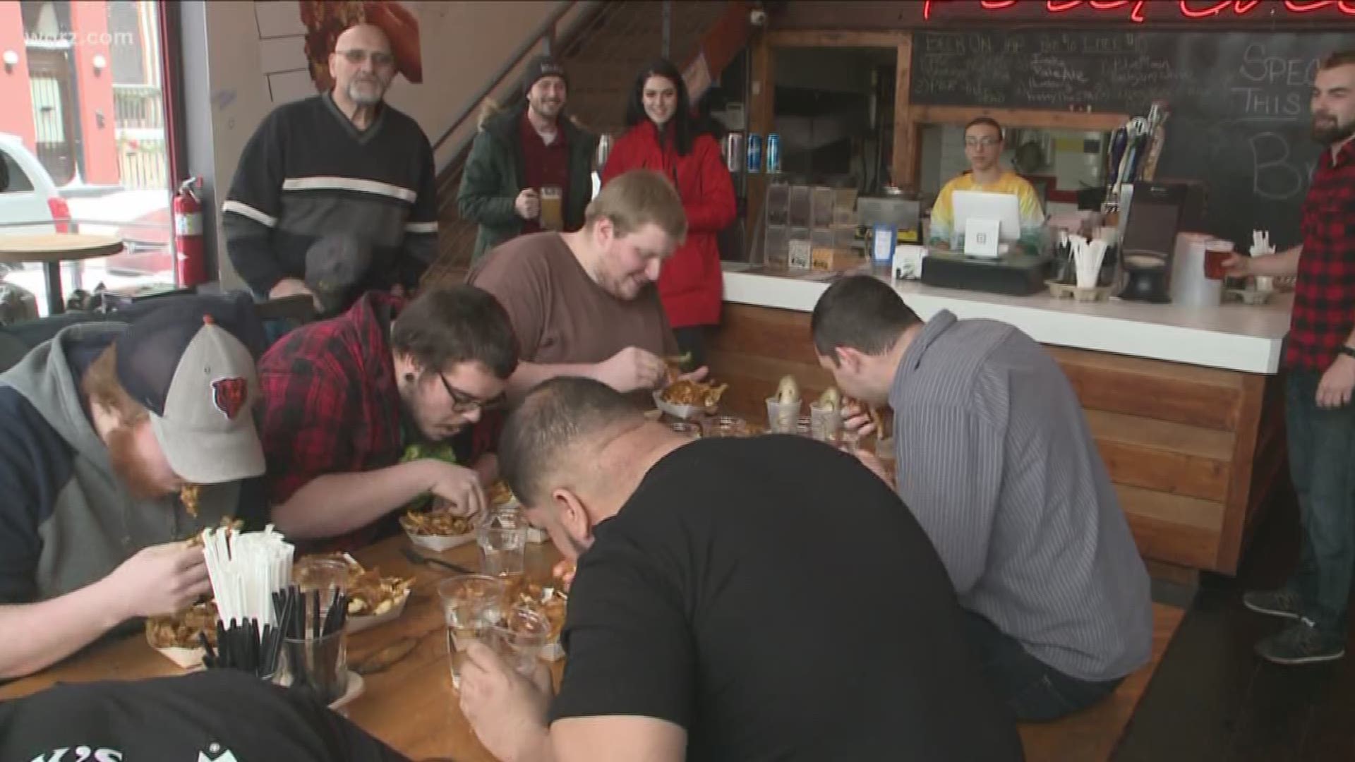 Poutine eating contest