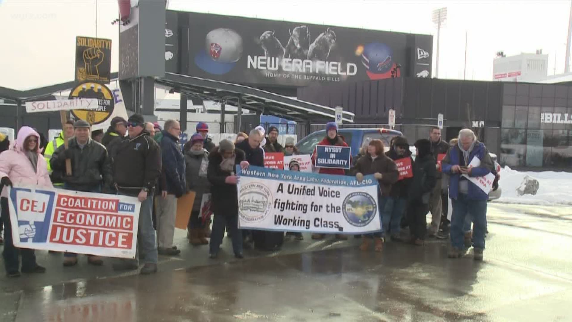 Rally In Support Of New Era Workers