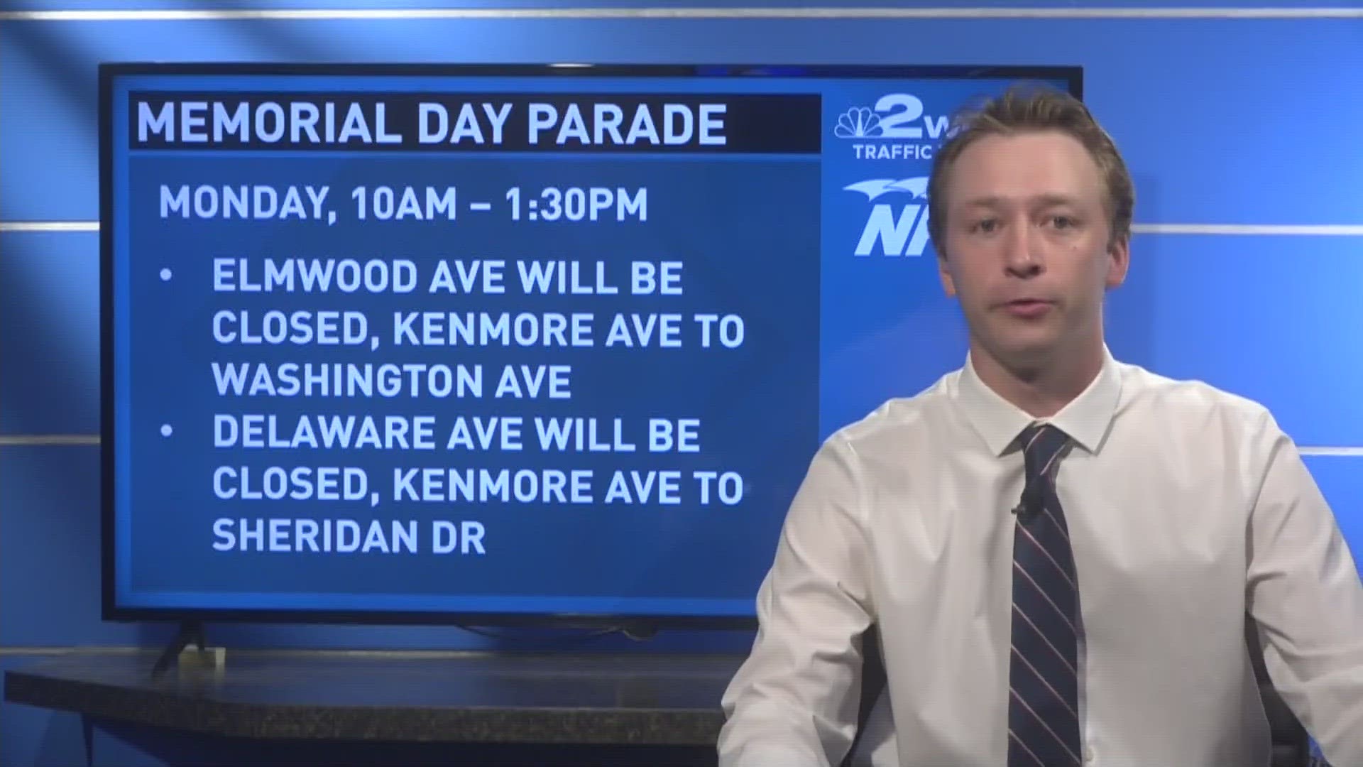 Portions of Elmwood and Delaware will be closed for the Ken-Ton Memorial Day parade.