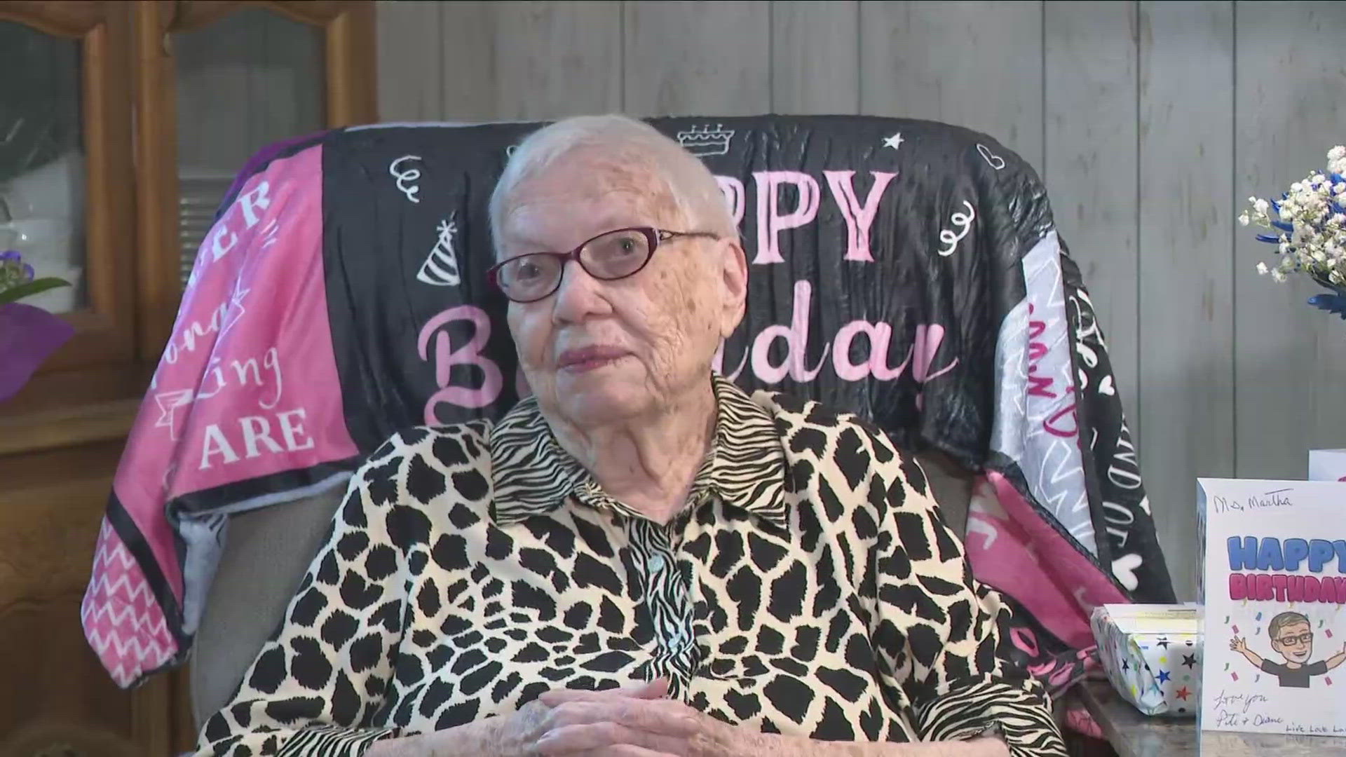 Marth Mathinson celebrates her 101 Birthday. Marth was born in Alabama in 1923 and moved to WNY in 1955