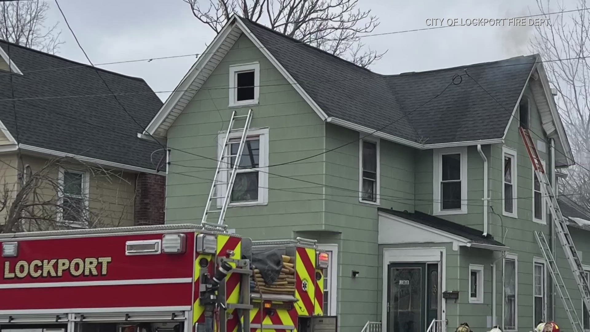 The City of Lockport Fire Department arrived at 188 Grand St. around 12:20 p.m. Saturday.
