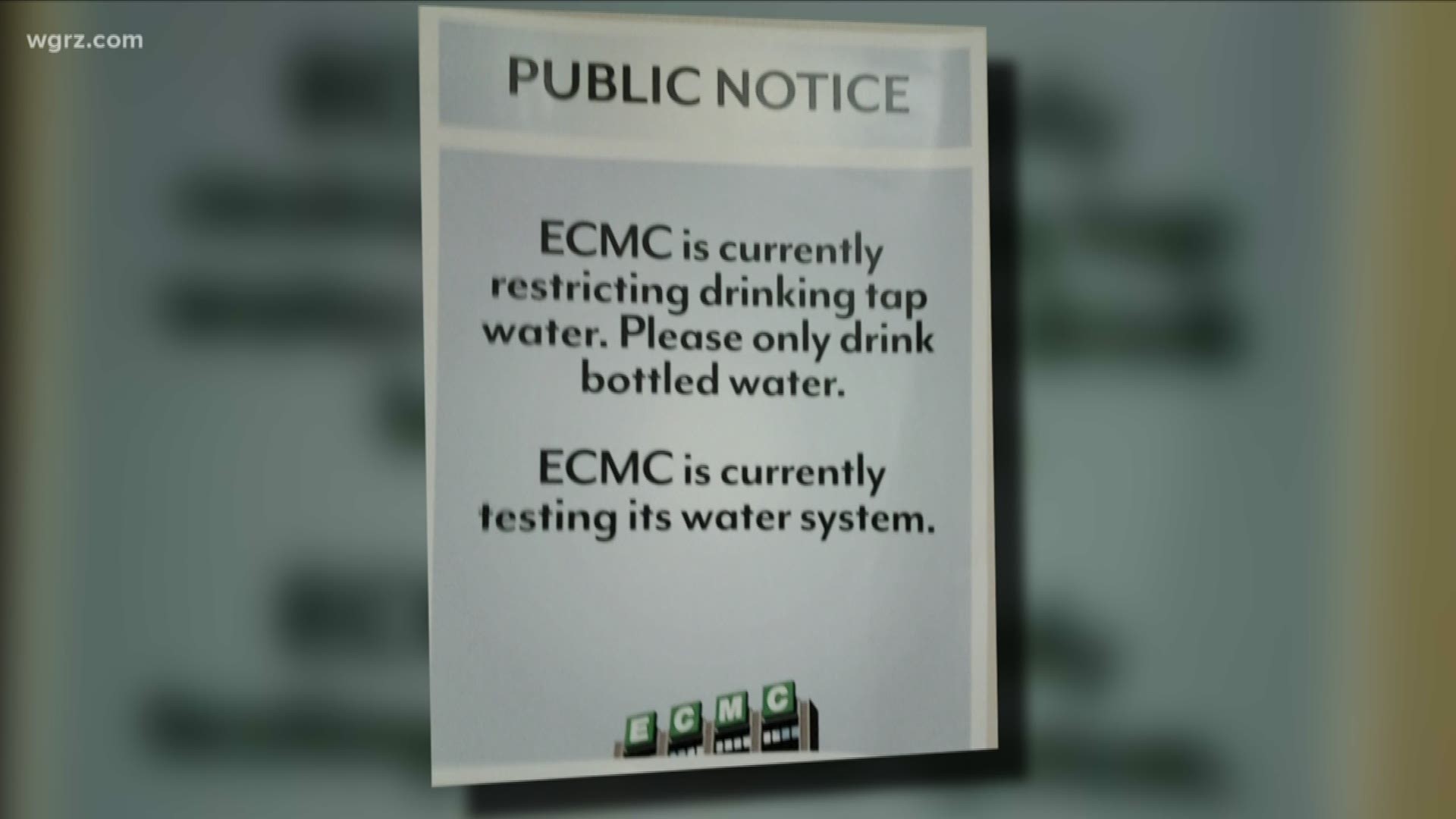Bottled water recommended at ECMC