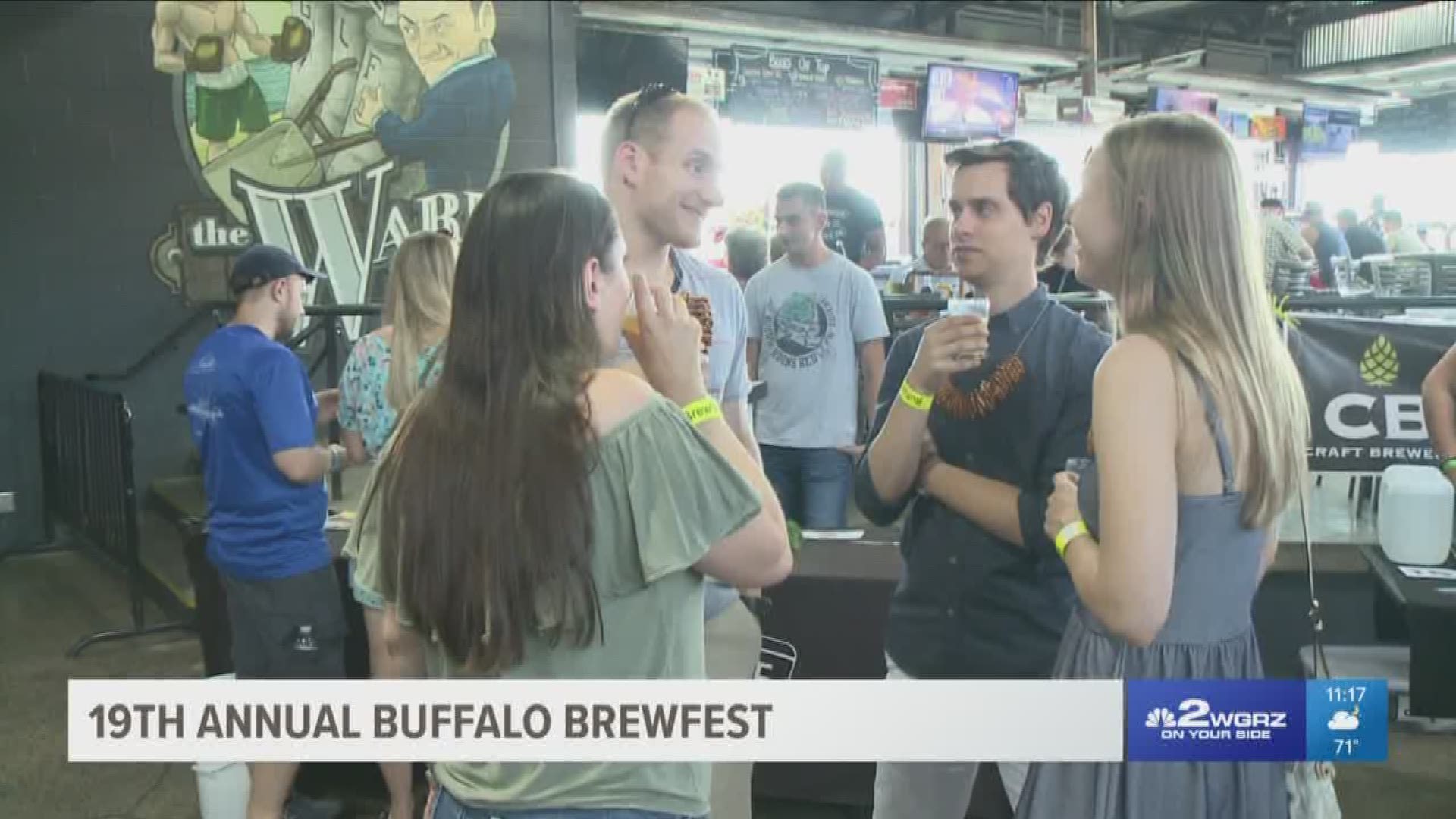 More than 100 craft brews were available for people to try tonight at Riverworks.