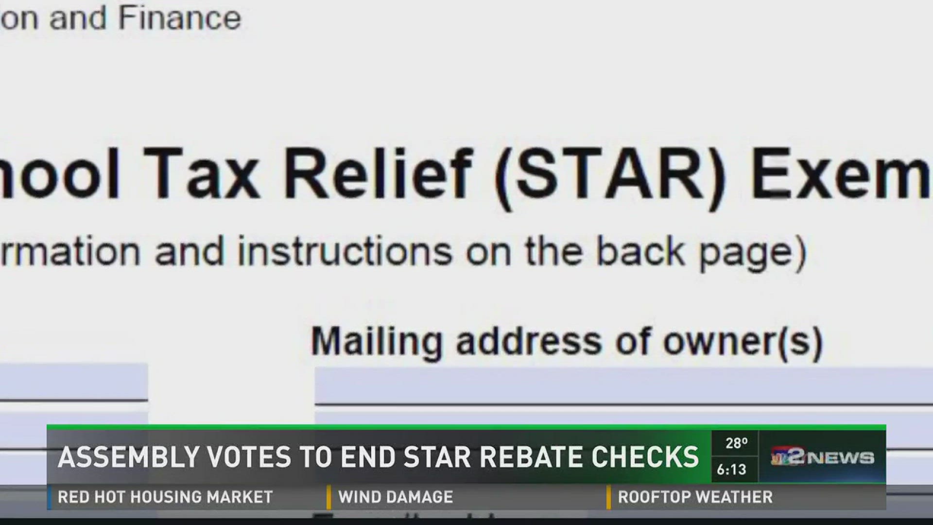 Assembly votes to stop STAR rebate checks