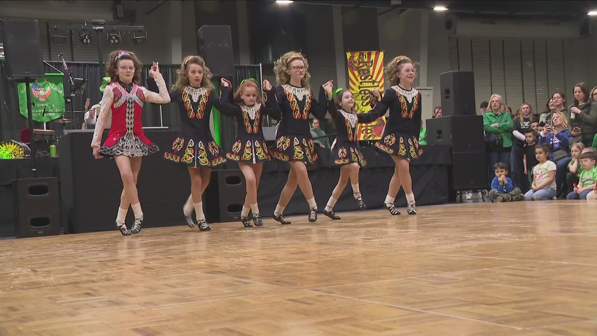 Irish dancers took to the dance floor at the Niagara Falls Convention Center as the city started a weekend celebrations.