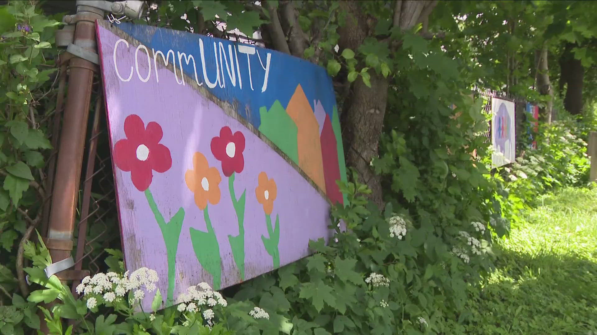 New York Moms Demand Action held a gardening event at Frida's Garden on Orange Street in Buffalo to help spread awareness.