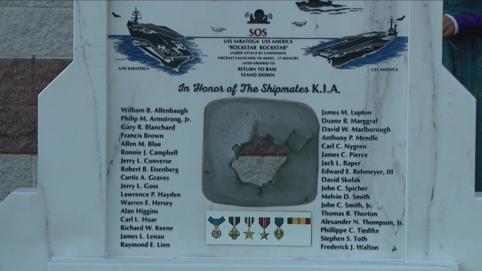 There is now a new monument in their honor near the Norfolk Naval Base in Virginia which was the ship's home port.