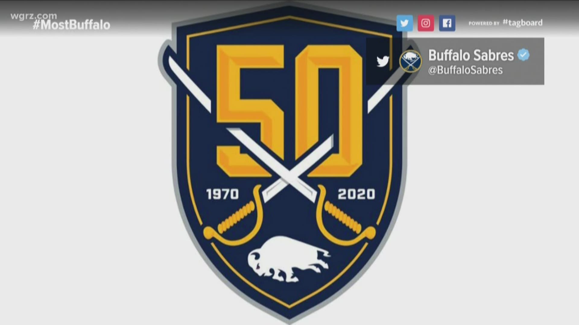 Buffalo Sabres 50th Anniversary Logo