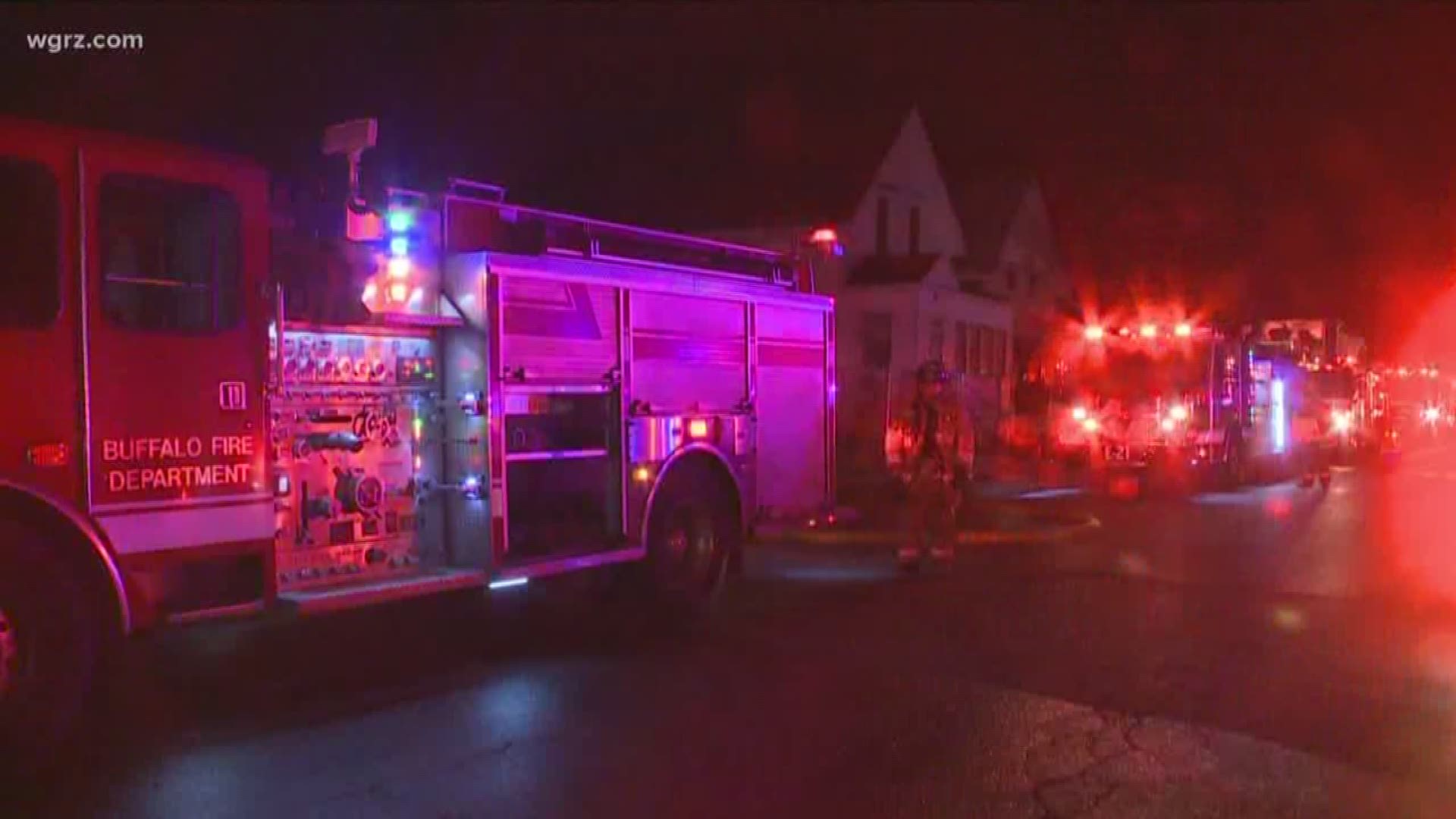 Investigators are working to learn what caused an overnight fire on Riley Street on the city's east side.