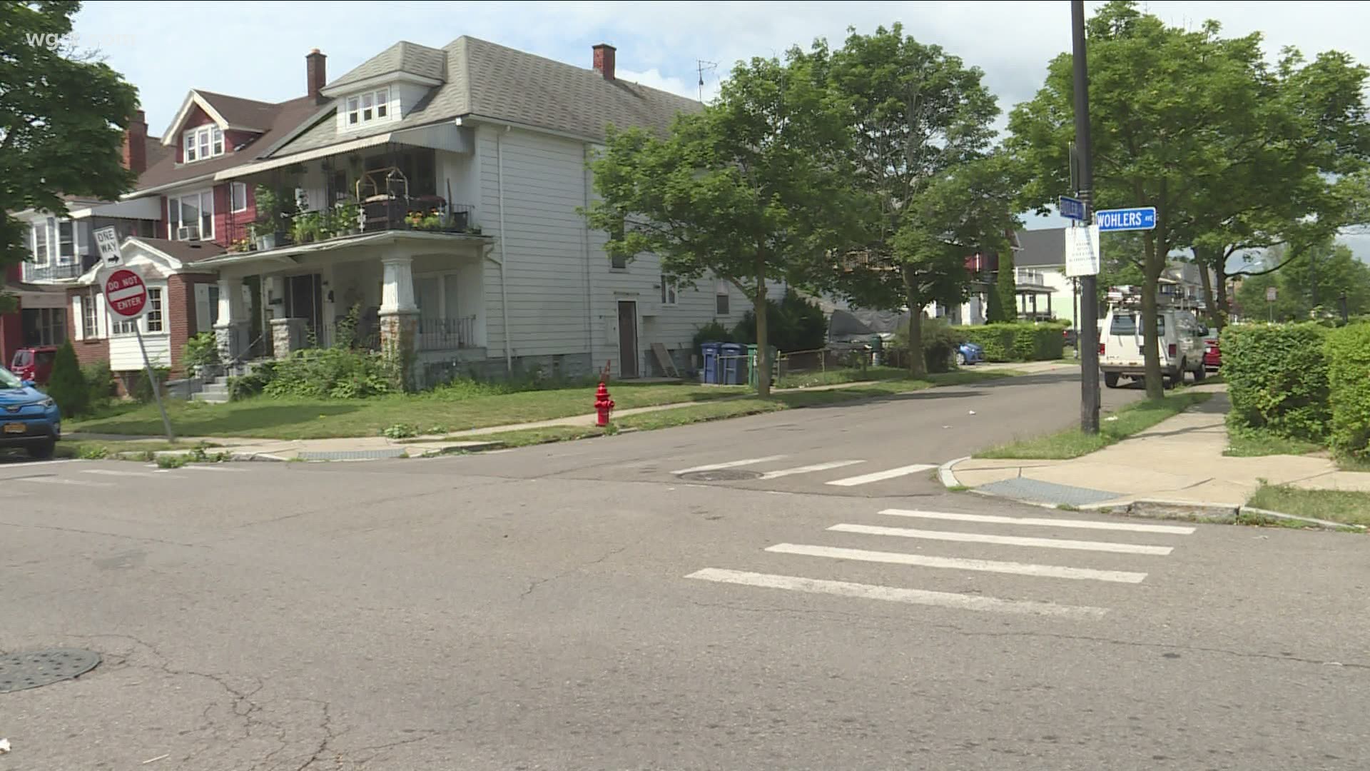 Police say a 46-year-old Buffalo man was shot during some kind of outdoor gathering.