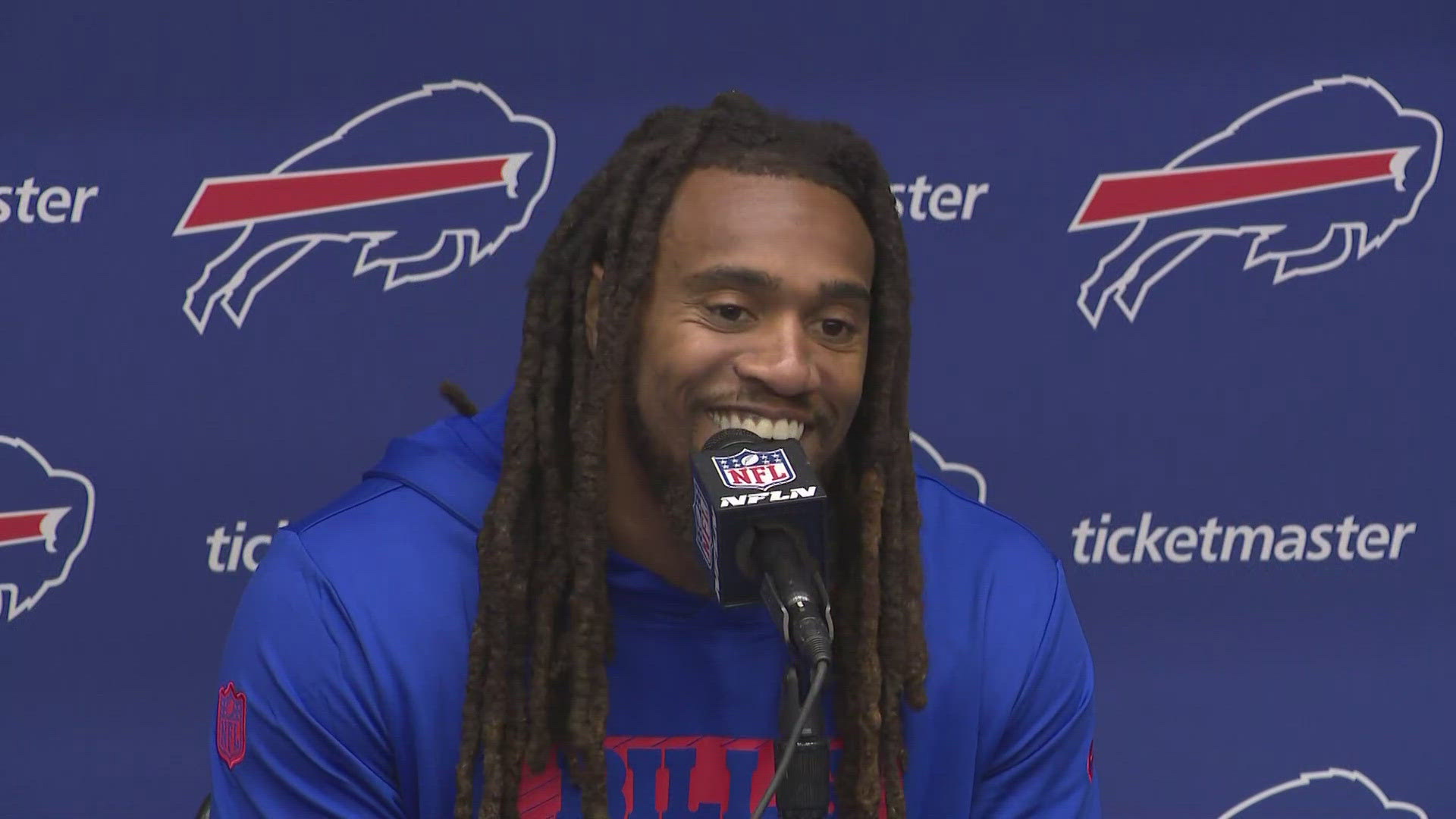 Newly signed Shaq Thompson speaks to media following Bills minicamp 6/10/25