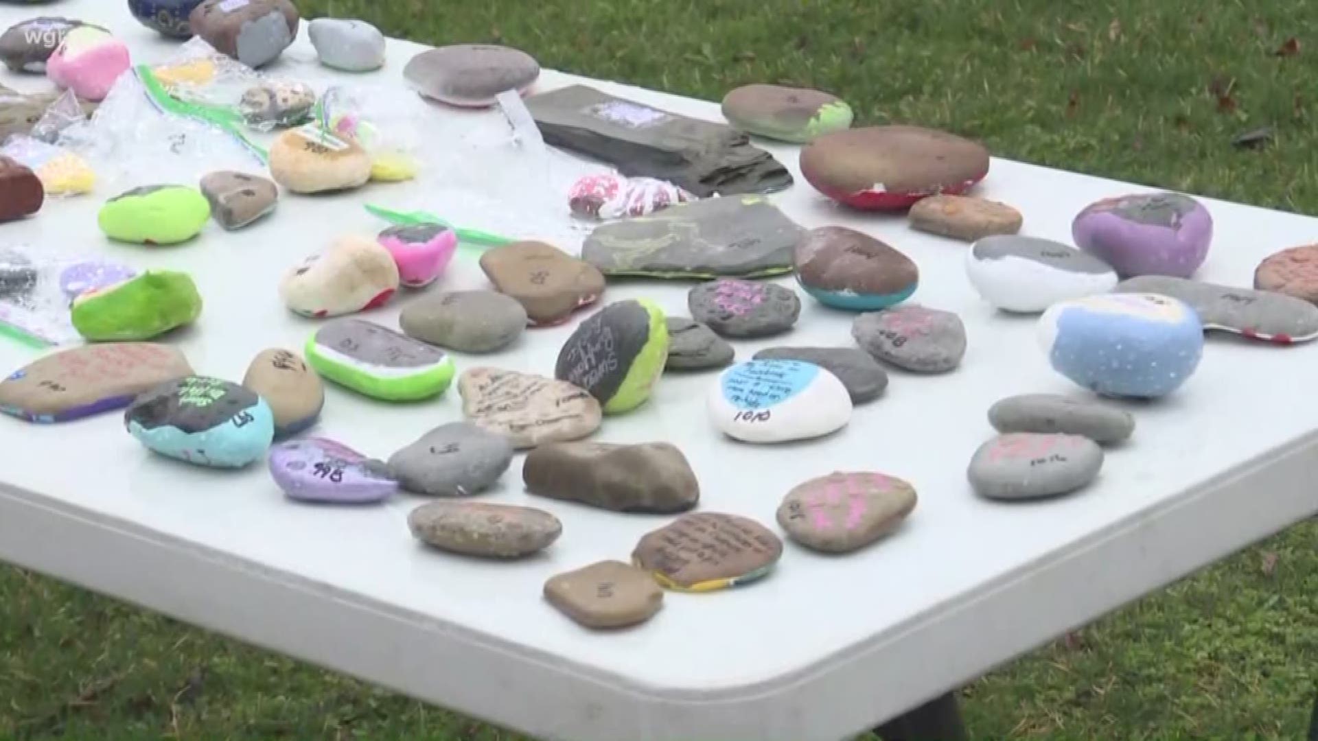 A charity egg hunt put on by Sweet Buffalo Rocks happened day before Easter.