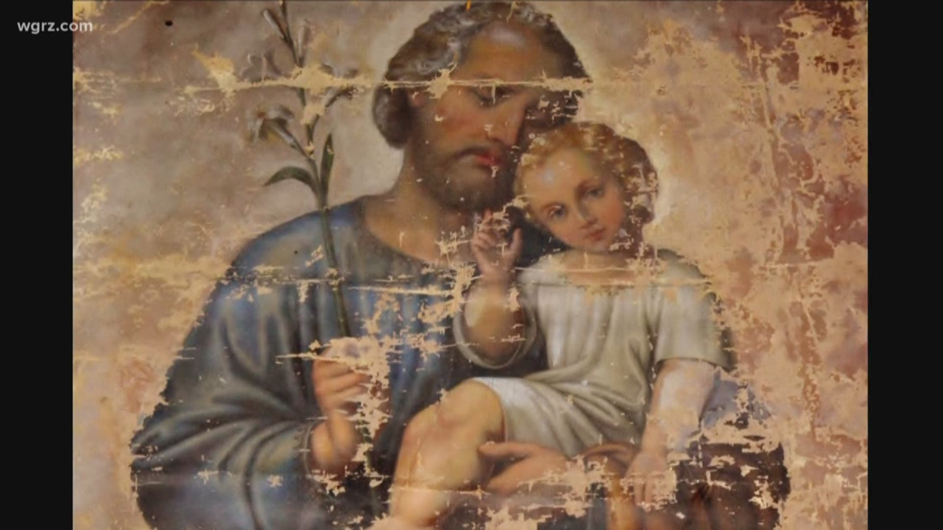 Mystery painting discovered in church basement
