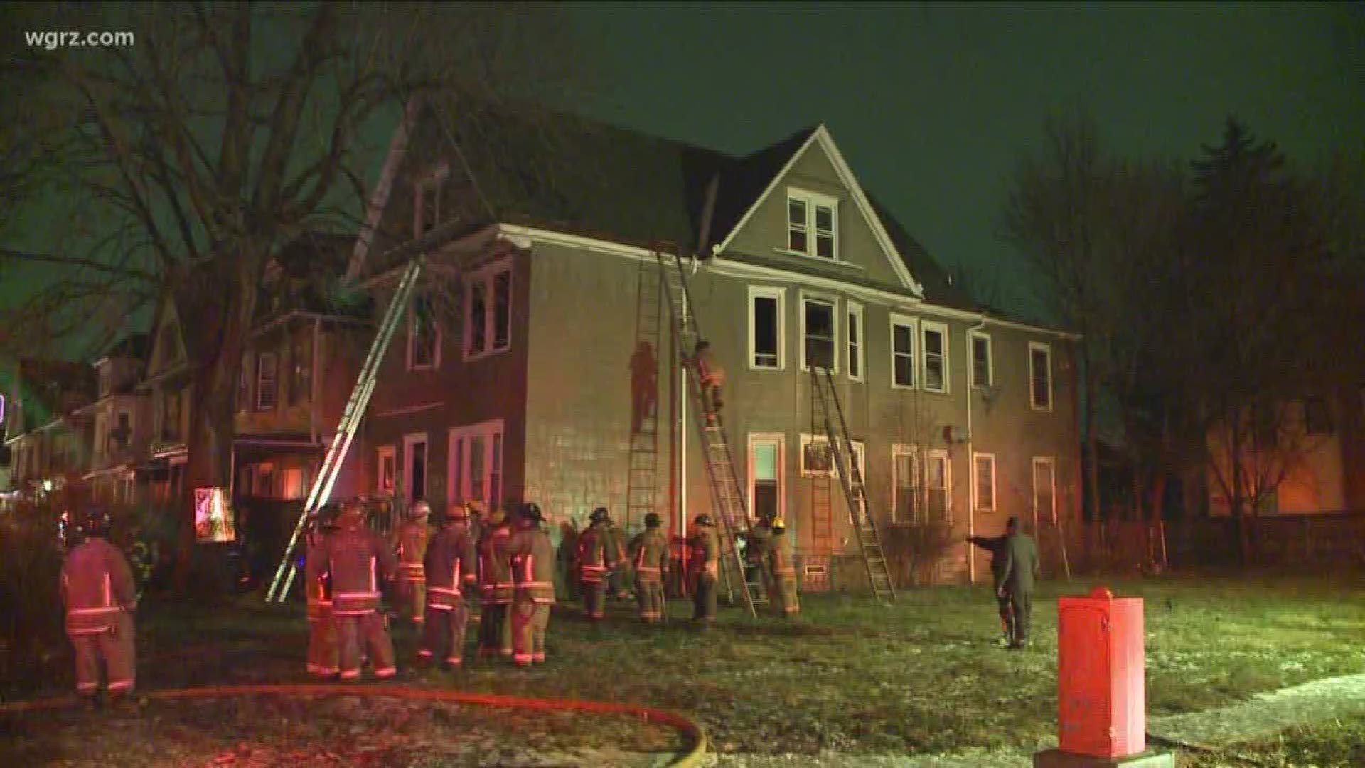 The weather gave firefighters a bit of a tough time last night when a home caught on fire in South Buffalo. They say the fire started in the basement.