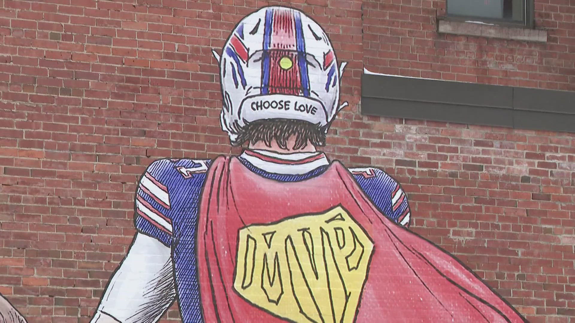 Artwork commemorating Josh Allen is nothing new, whether it's murals or yard signs or T-shirts. But this one is different.