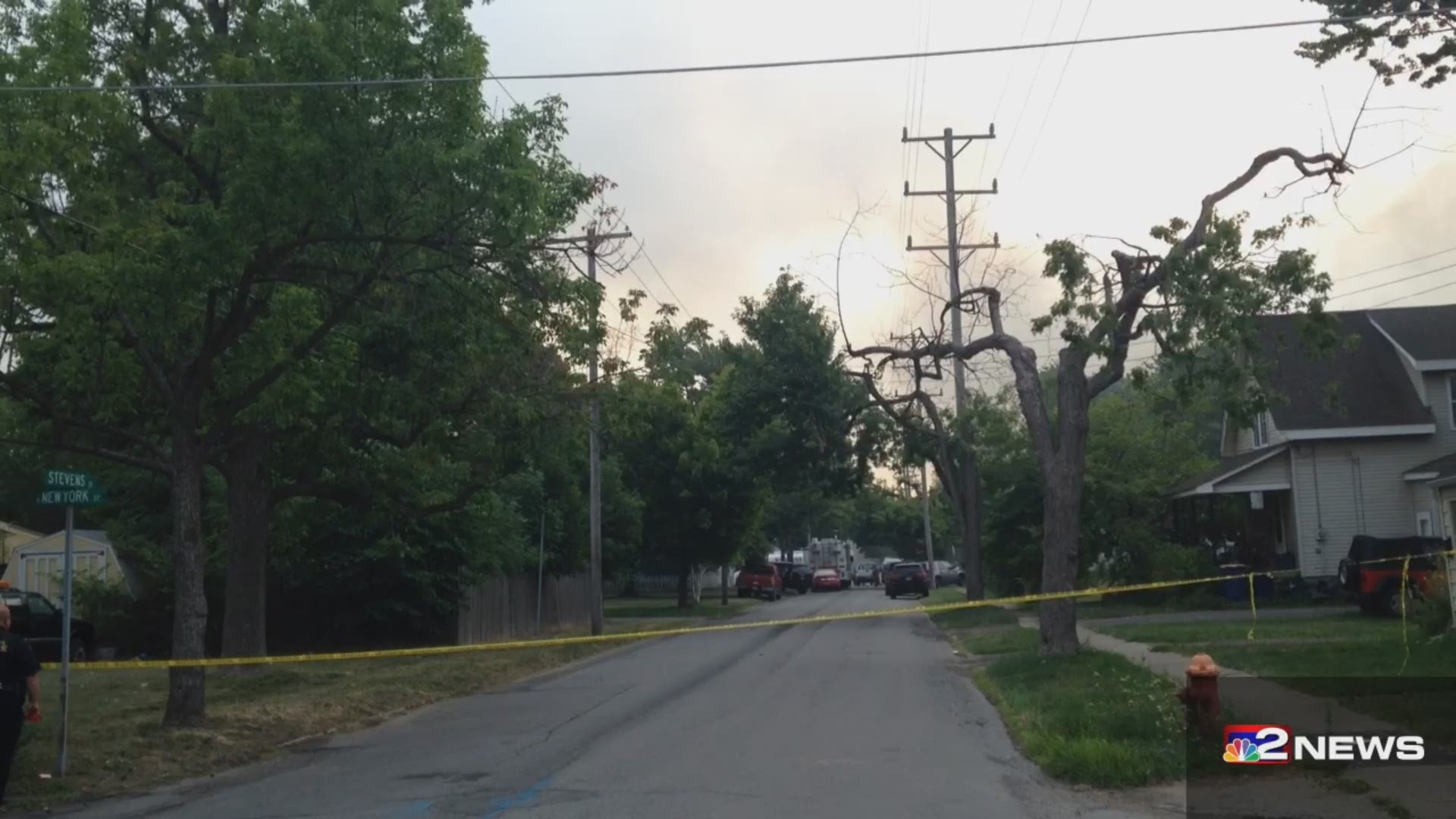 Large Lockport fire contained, not out