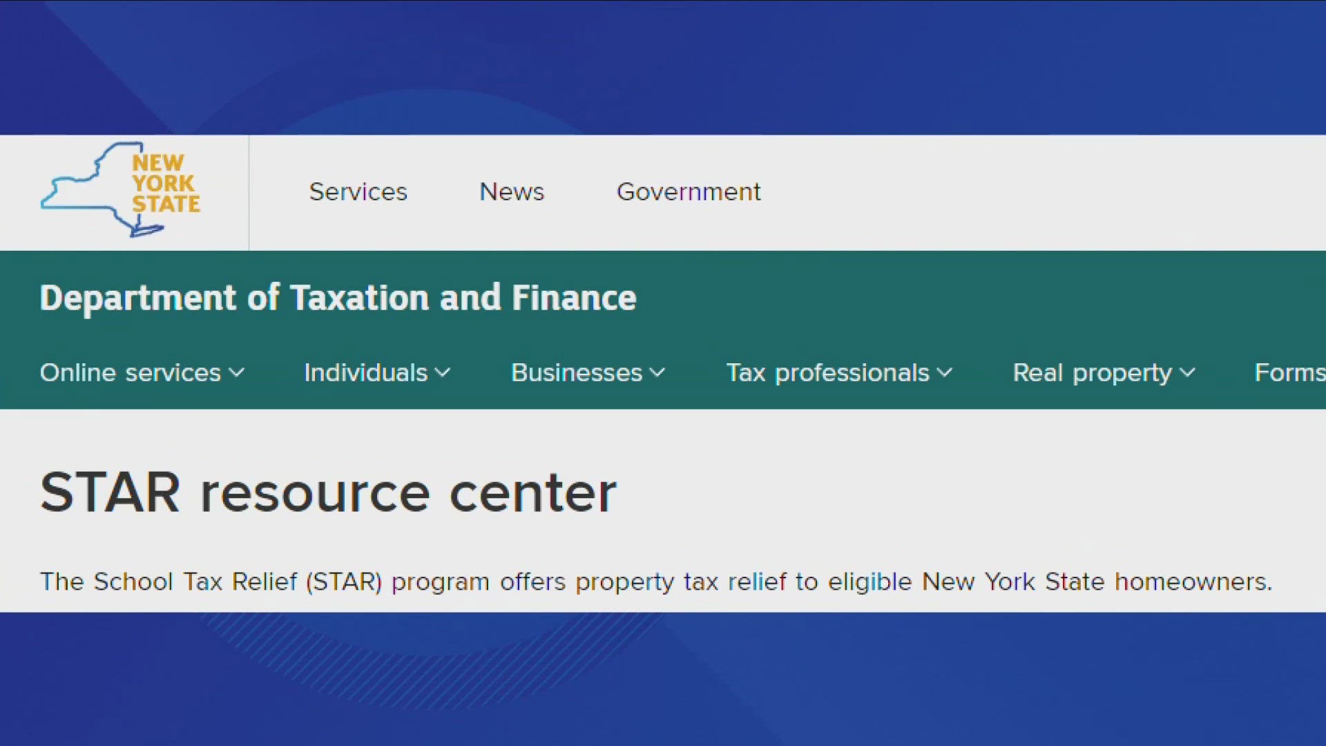 ​Currently, more than 2 million New Yorkers have already received their STAR tax relief, and nearly 1 million more will receive their benefit in the coming weeks.