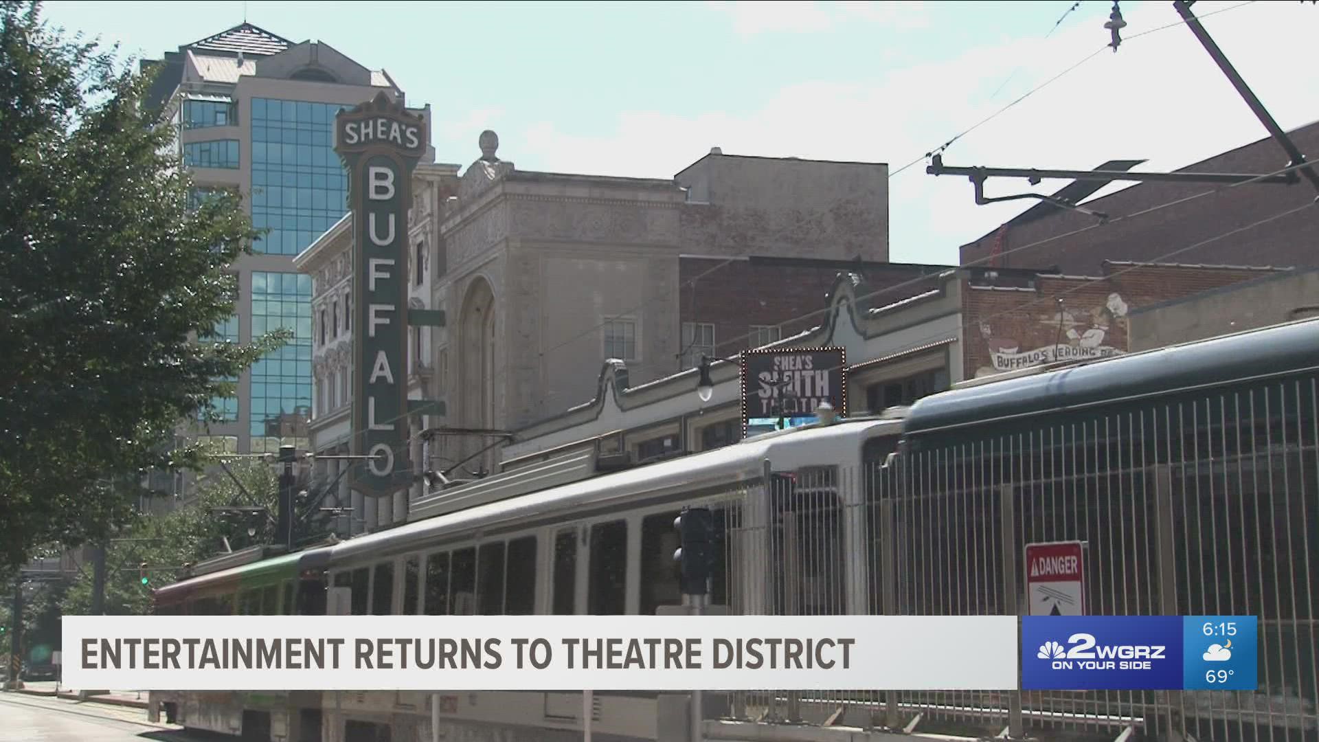 The action is returning to Buffalo's Theatre District after more than a year and a half with no performances.