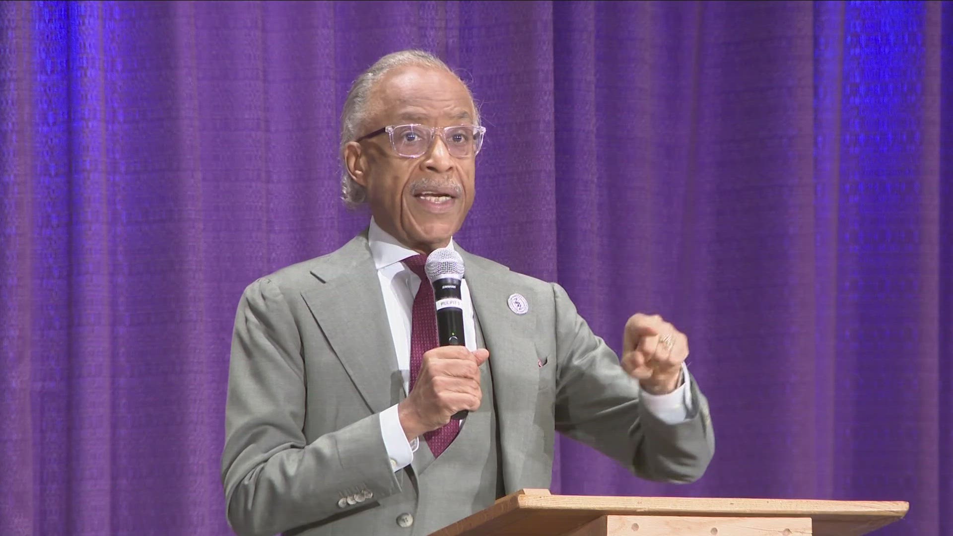 "As we are going to hear today about healing, you can't heal until you deal with the wound," said Rev. Al Sharpton, at True Bethel Church, on Sunday.