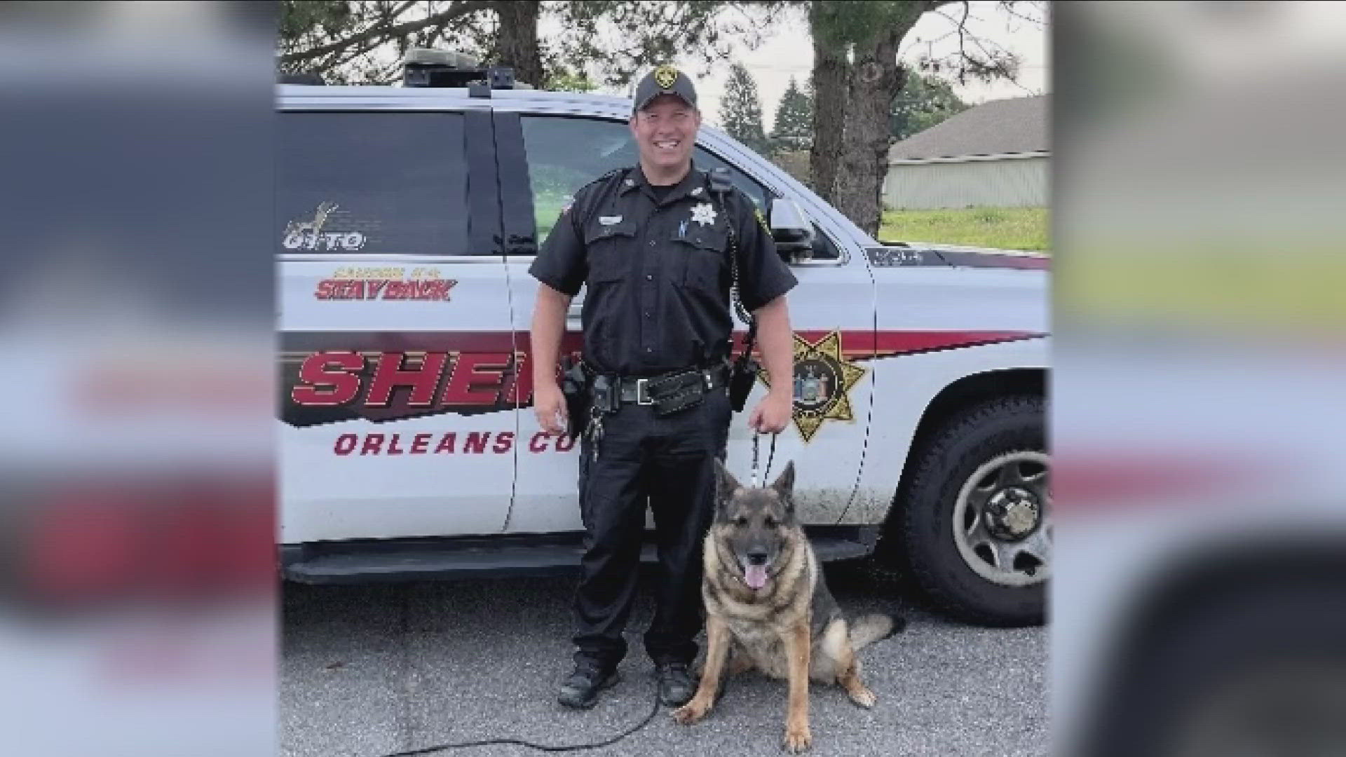 Otto has logged over 22,000 hours in his career. The sheriff's office is looking to purchase another dog to fill Otto's spot.