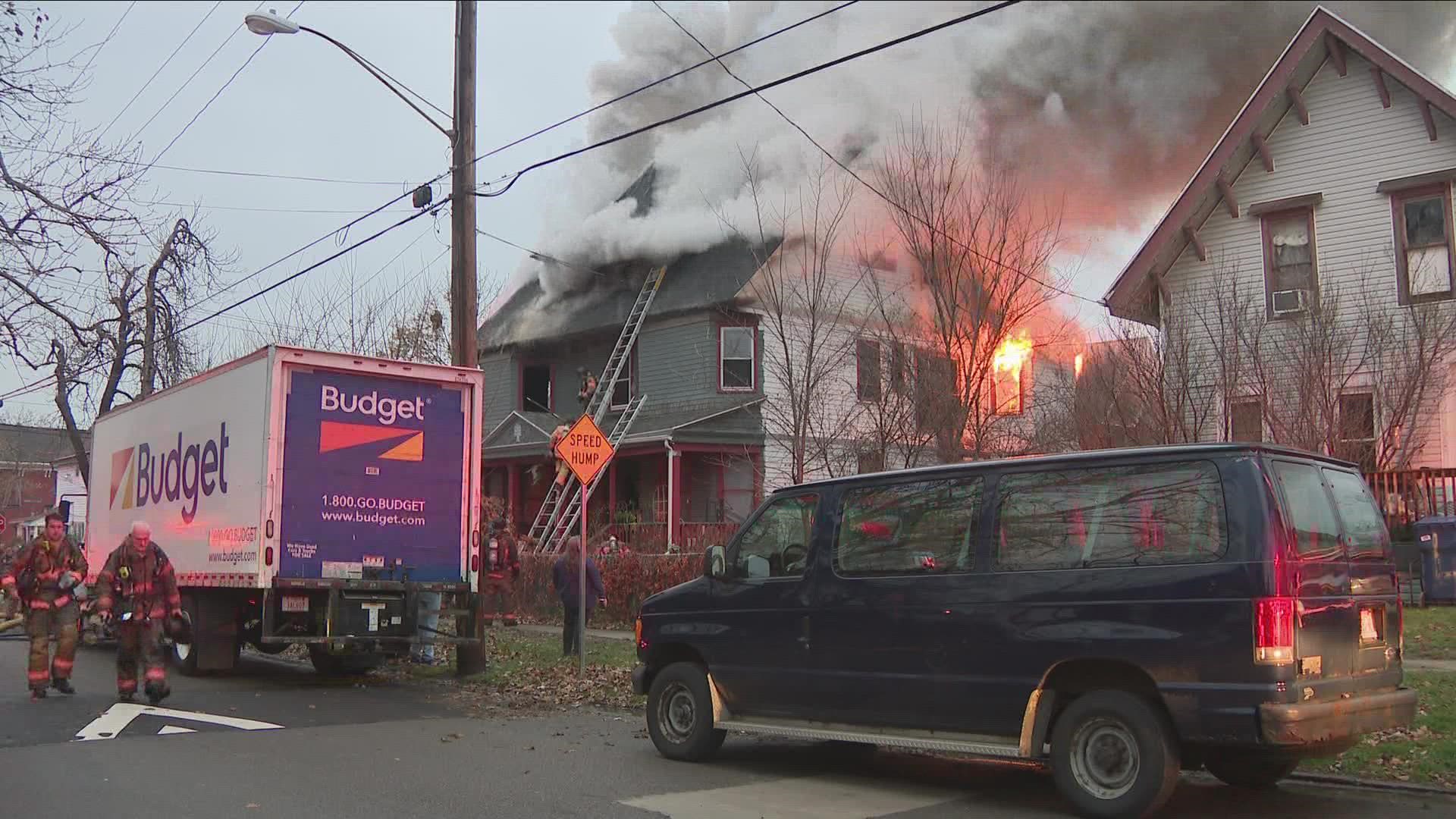 A Buffalo Fire Department captain said it appeared everybody got out safely