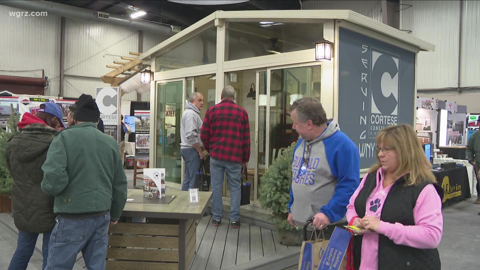 The home and outdoor living show in Hamburg is happening at the Fairgrounds Event Center.
Dozens of exhibits were on display.