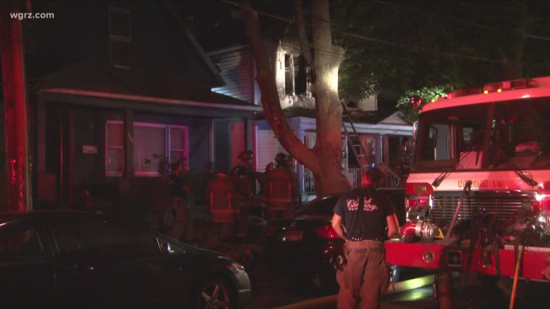 The fire broke out in home on Gelston Street late Sunday night.