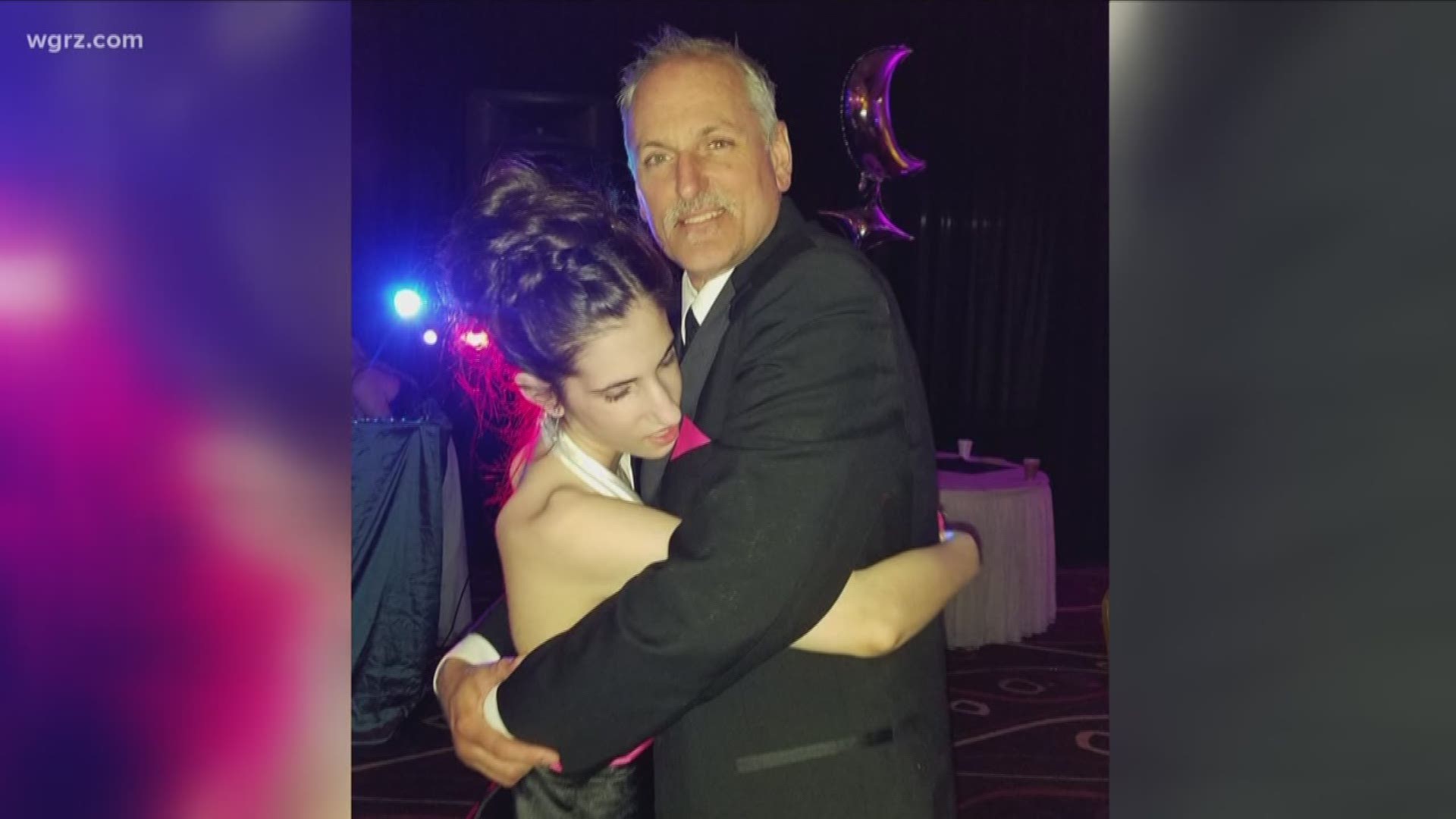 His daughter, Tori, had the time of her life with her dad as her date.