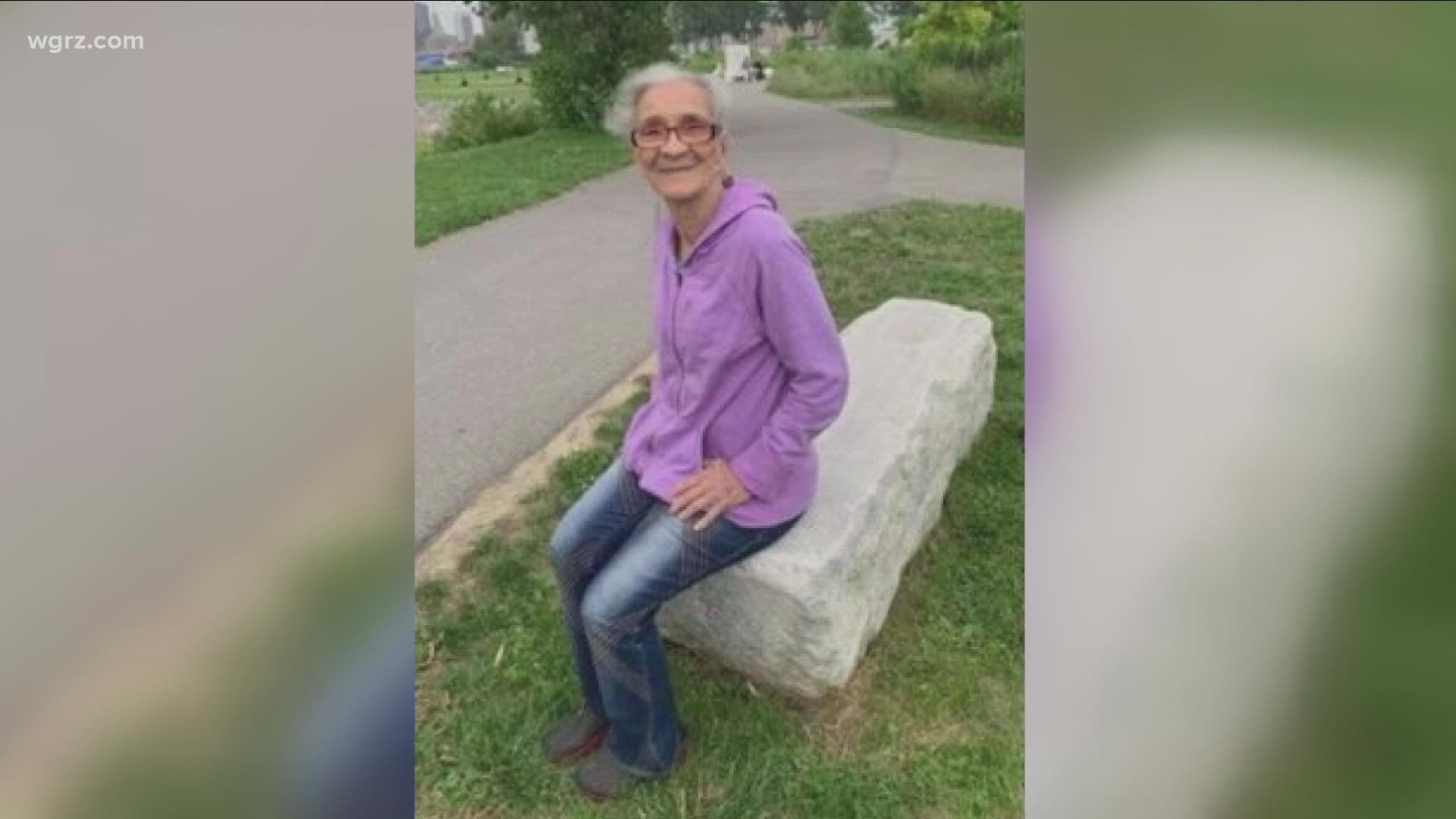 it was a drone that spotted her in a south buffalo backyard... on the same street she lived.