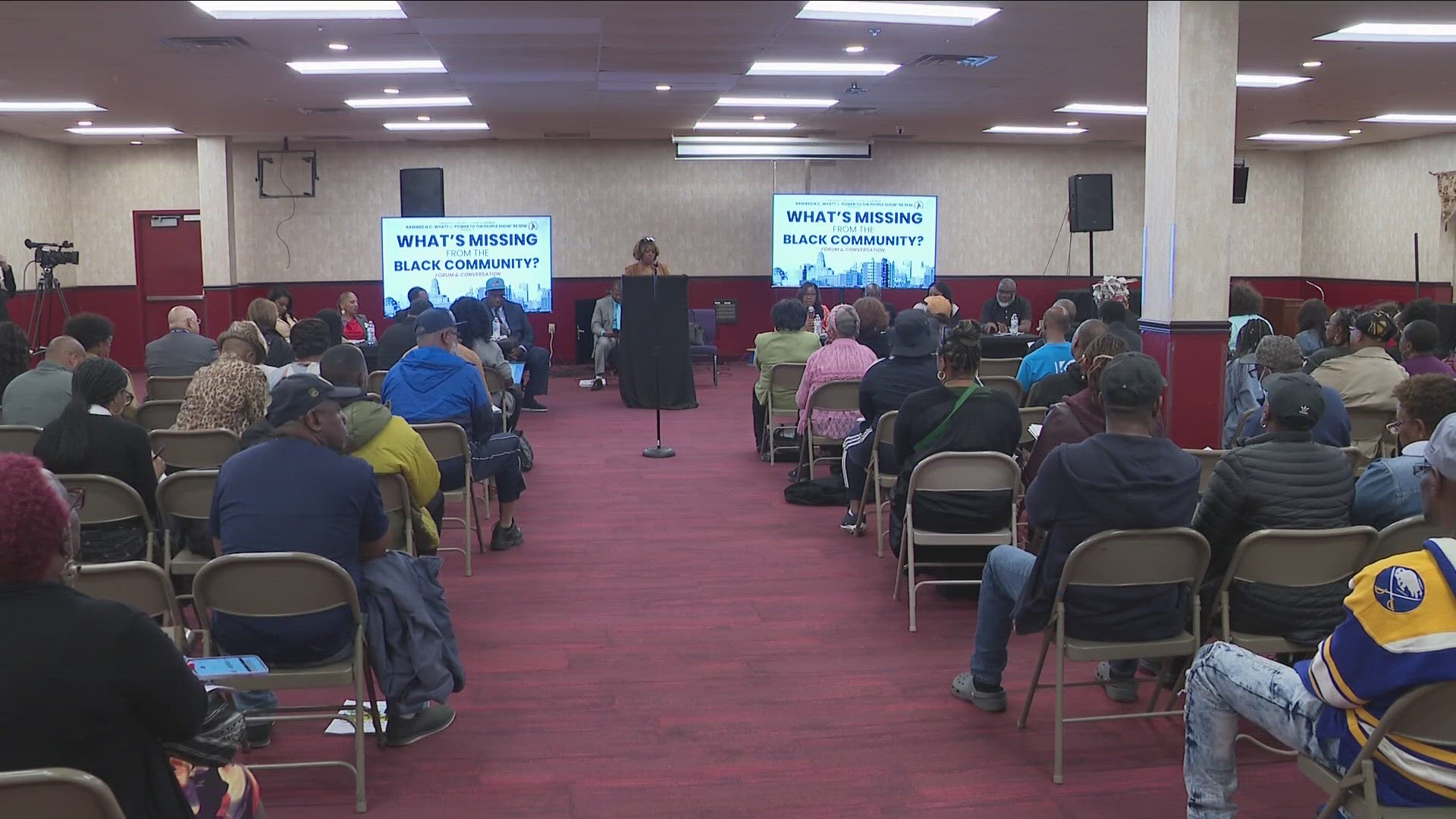 Members of the Buffalo community gathered for a Black community forum.