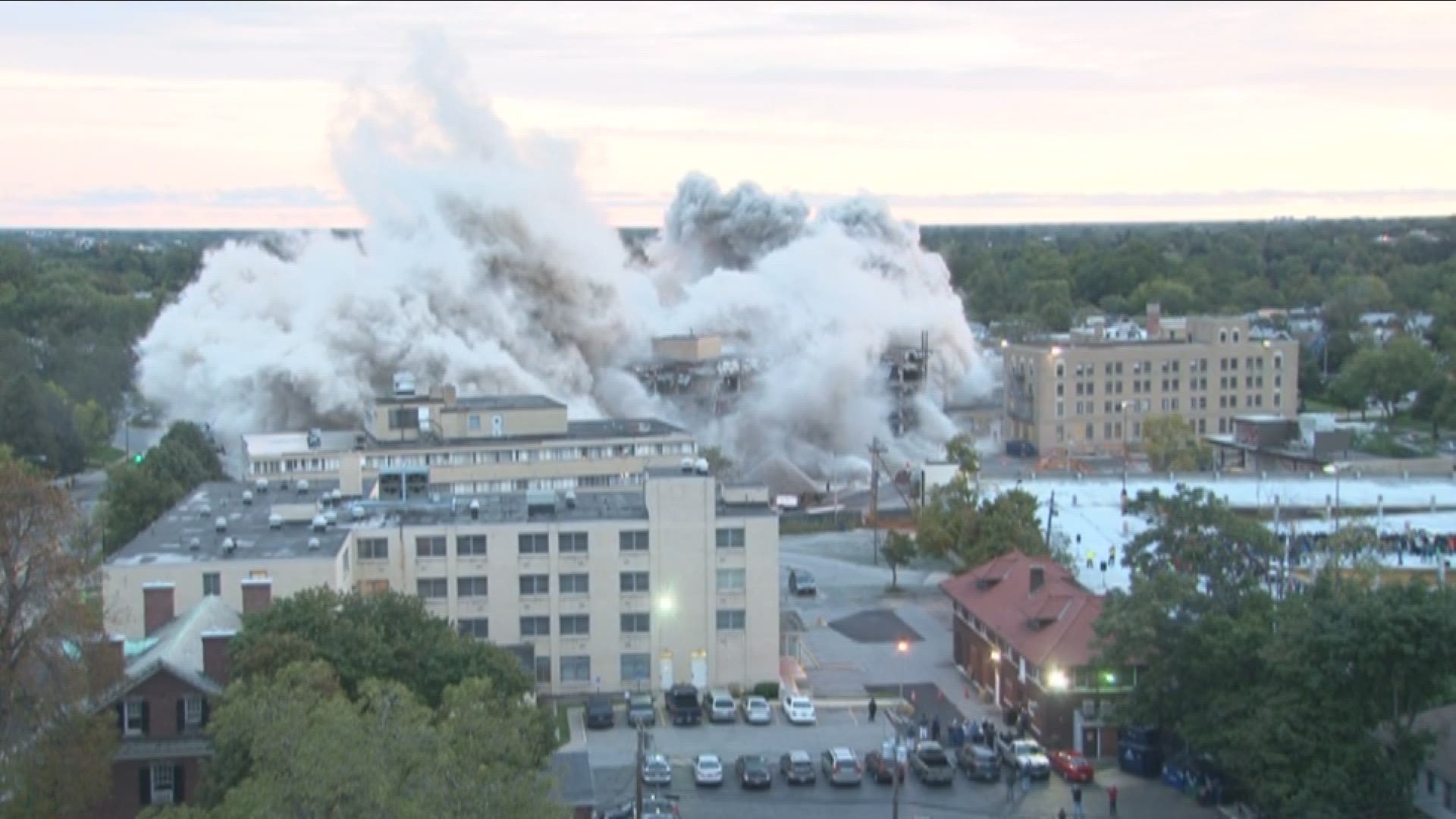 Watch the Implosion of the Millard Fillmore Gates Hospital Implosion